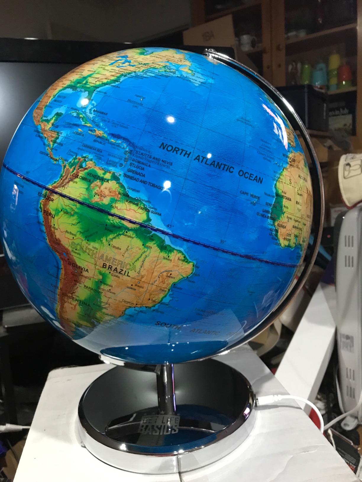 Get Life Basics 13” Illuminated Constellation World Globe for Kids & Adults customer photo 1