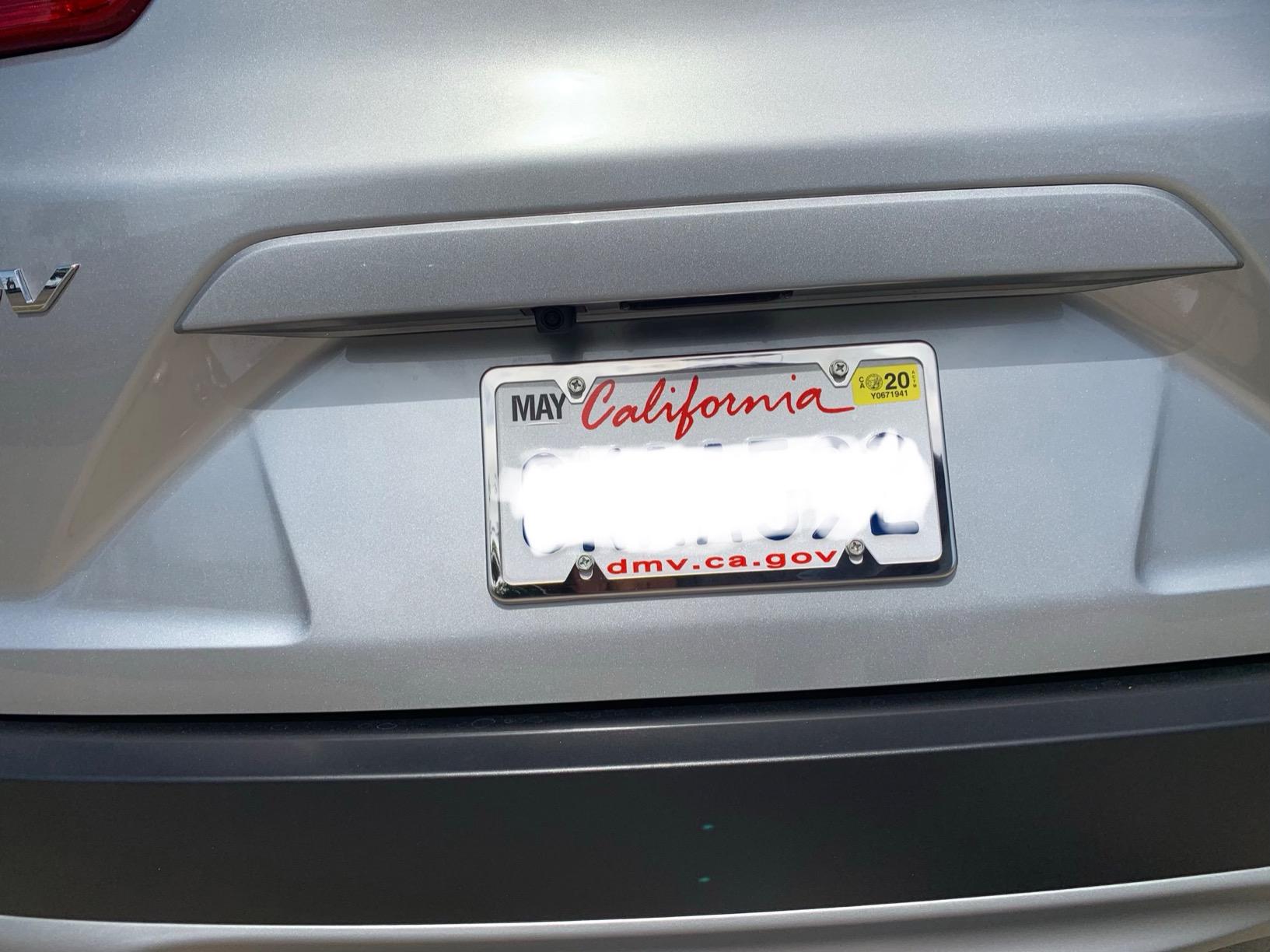 Ohuhu License Plate Frames with Chrome Screw Caps for US Vehicles, 2 Pack customer photo 2