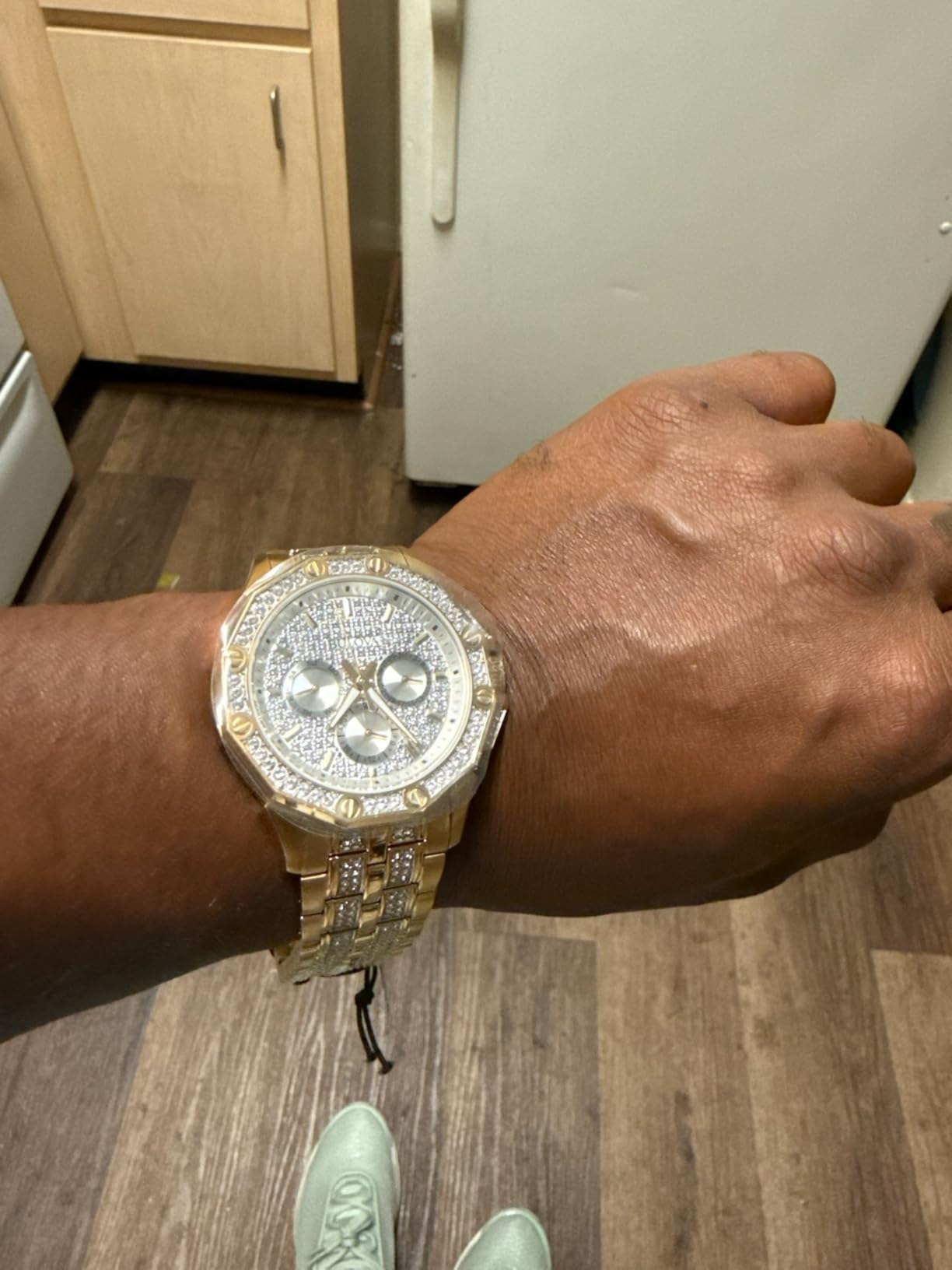 Bulova Men's Crystal Octava Chronograph Quartz Watch, Pave Crystal Dial customer photo 1