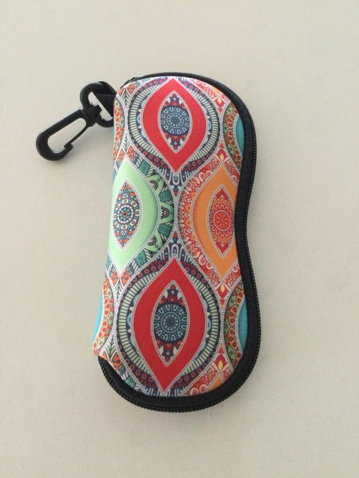 MoKo Sunglasses Soft Case Ultra Light Neoprene Zipper Eyeglass Case for Men Women customer photo 2