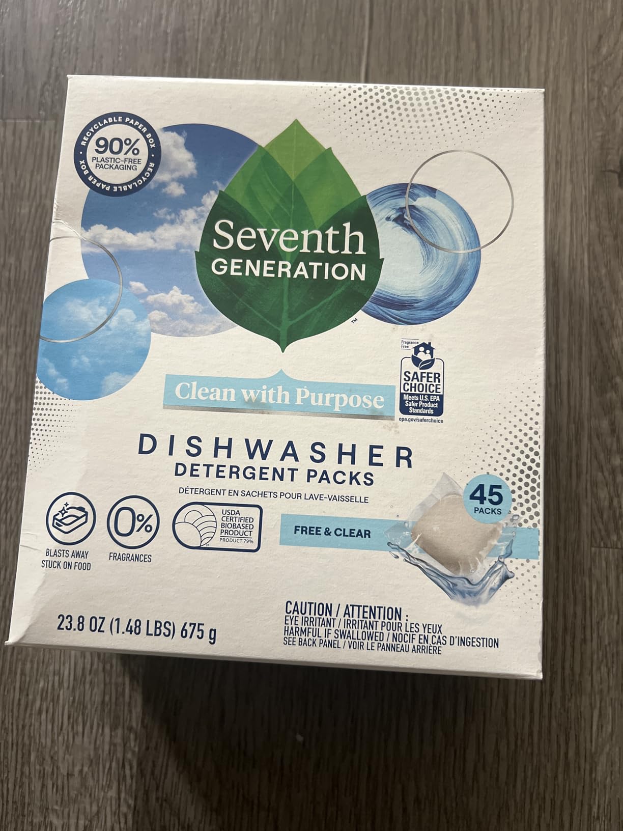 Seventh Generation Free & Clear Dishwasher Detergent Packs, 72 Count customer photo 1