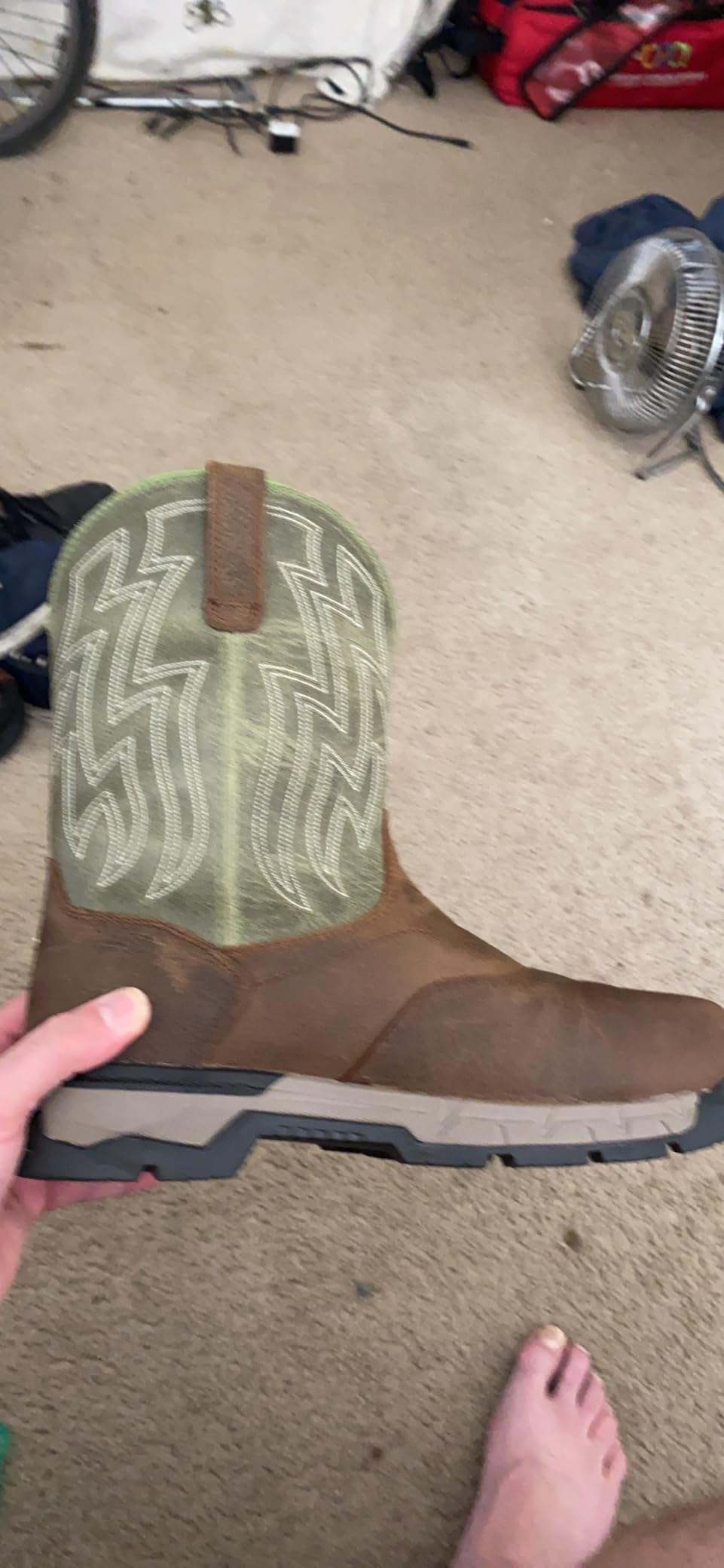 Ariat Rebar Flex Western Waterproof Composite Toe Work Boots – Men’s Square Toe Western Work Boot customer photo 1