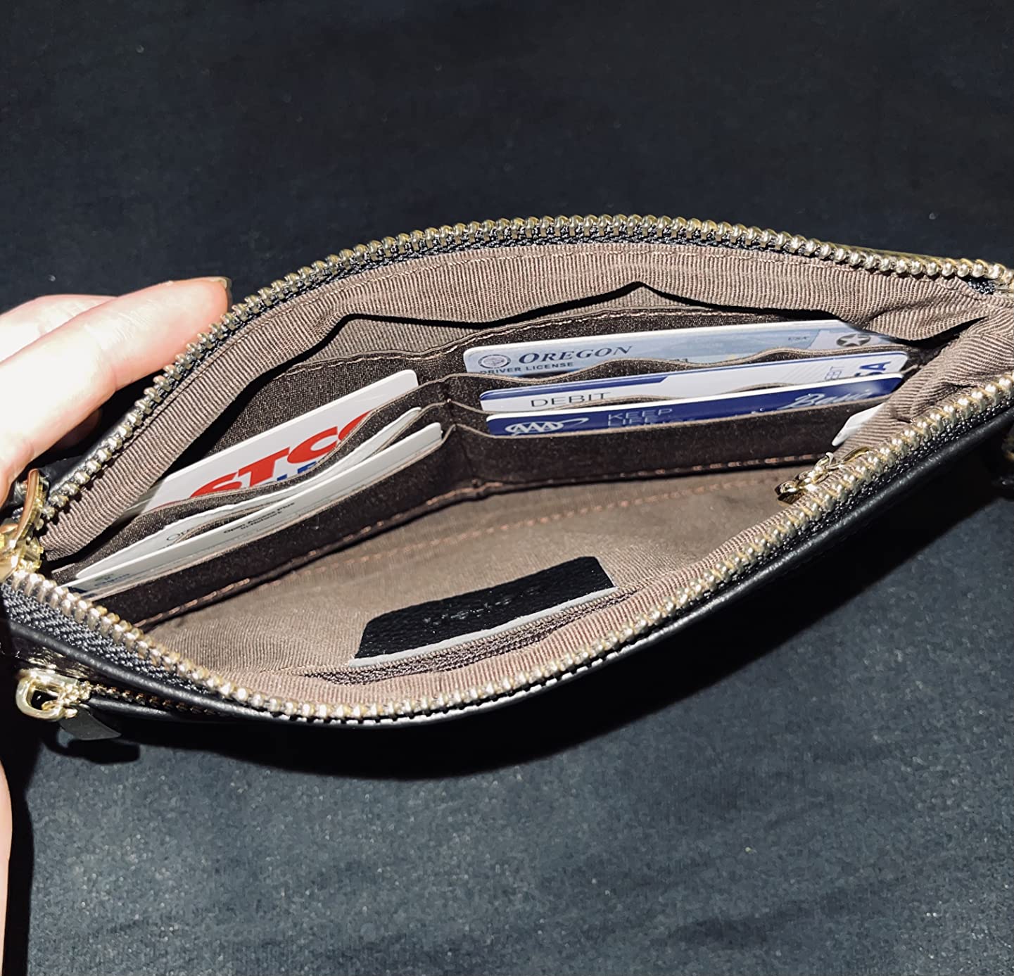 befen Genuine Leather Wristlet Clutch RFID Blocking Bag Cell Phone Purse customer photo 1