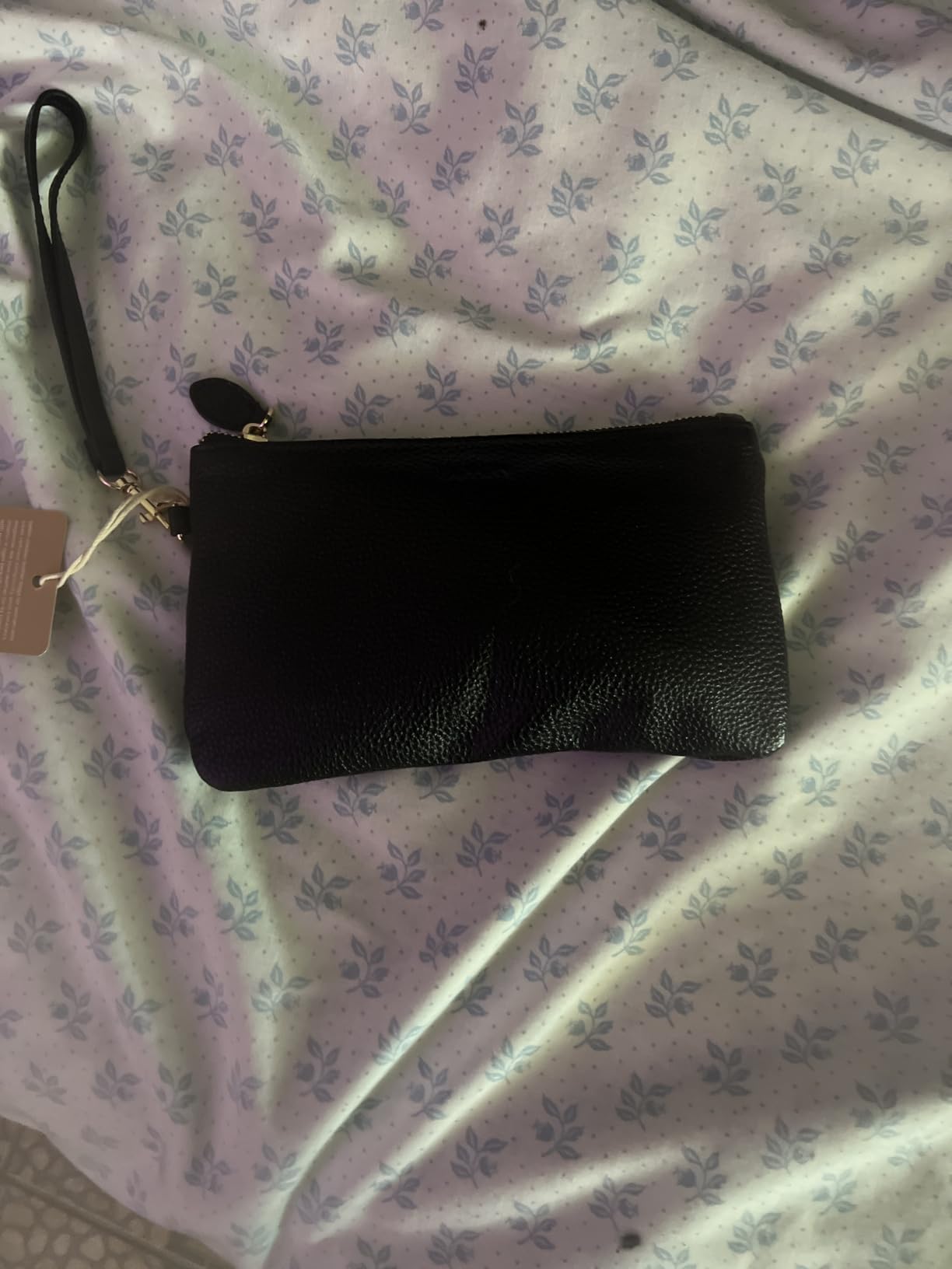 befen Genuine Leather Wristlet Clutch RFID Blocking Bag Cell Phone Purse customer photo 2