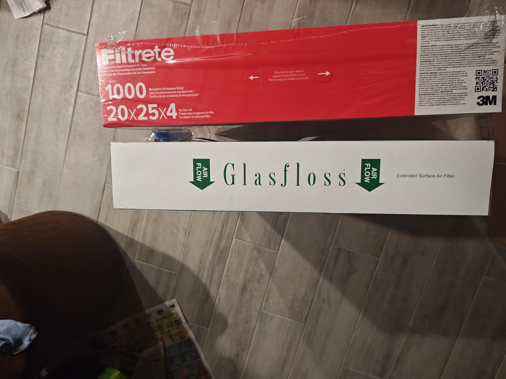 Filtrete 16x25x4 Air Filter MERV 11, MPR 1000 Micro Allergen Defense 4-Pack, Fits Lennox & Honeywell, AC Furnace HVAC Filters for Home, Pleated Electrostatic (Actual Size 15.88 x 24.56 x 4.31 in) customer photo 1