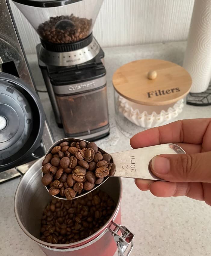 Coffee Gator Coffee Canister, 11oz Airtight Stainless Steel Container | w/ Date Tracker, Scoop, Kitchen Food Storage Jars for Beans, Ground, Espresso, Rice, Tea, Sugar, Cookie, Bar Accessories, Gifts customer photo 2
