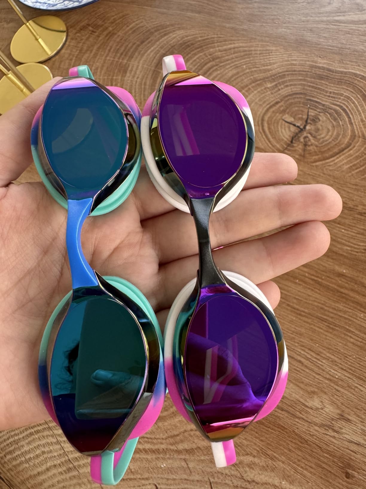 ARENA Unisex Python Racing Swim Goggles for Men and Women Anti-Fog No Leak Max Comfort Dual Strap, Mirror/Non-Mirror Lens customer photo 2