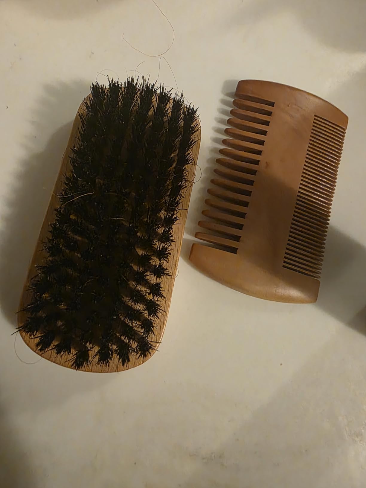 Viking Revolution Beard Comb and Beard Brush Set with Velvet Pouch customer photo 2