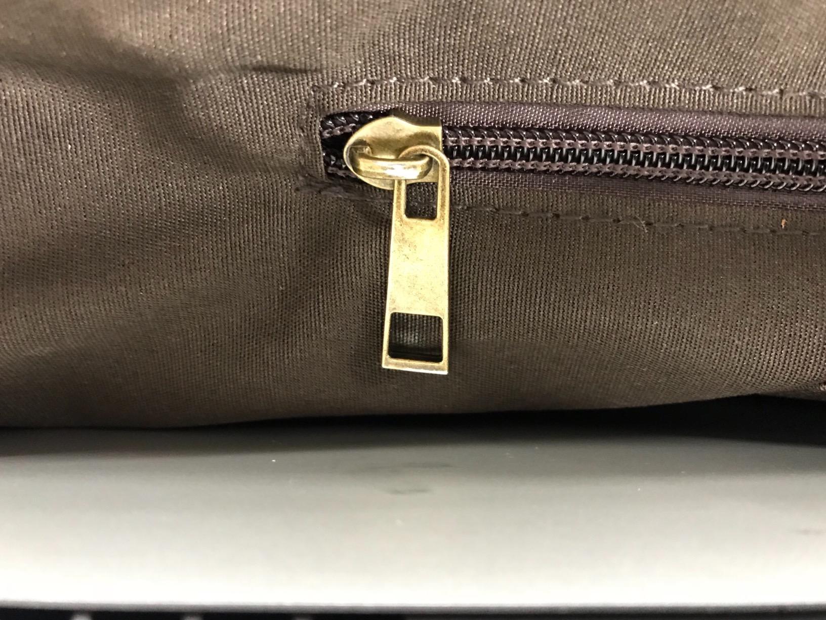 Vintage Genuine Leather Waxed Canvas Briefcase Large Satchel Shoulder Bag Rugged Computer 15.6