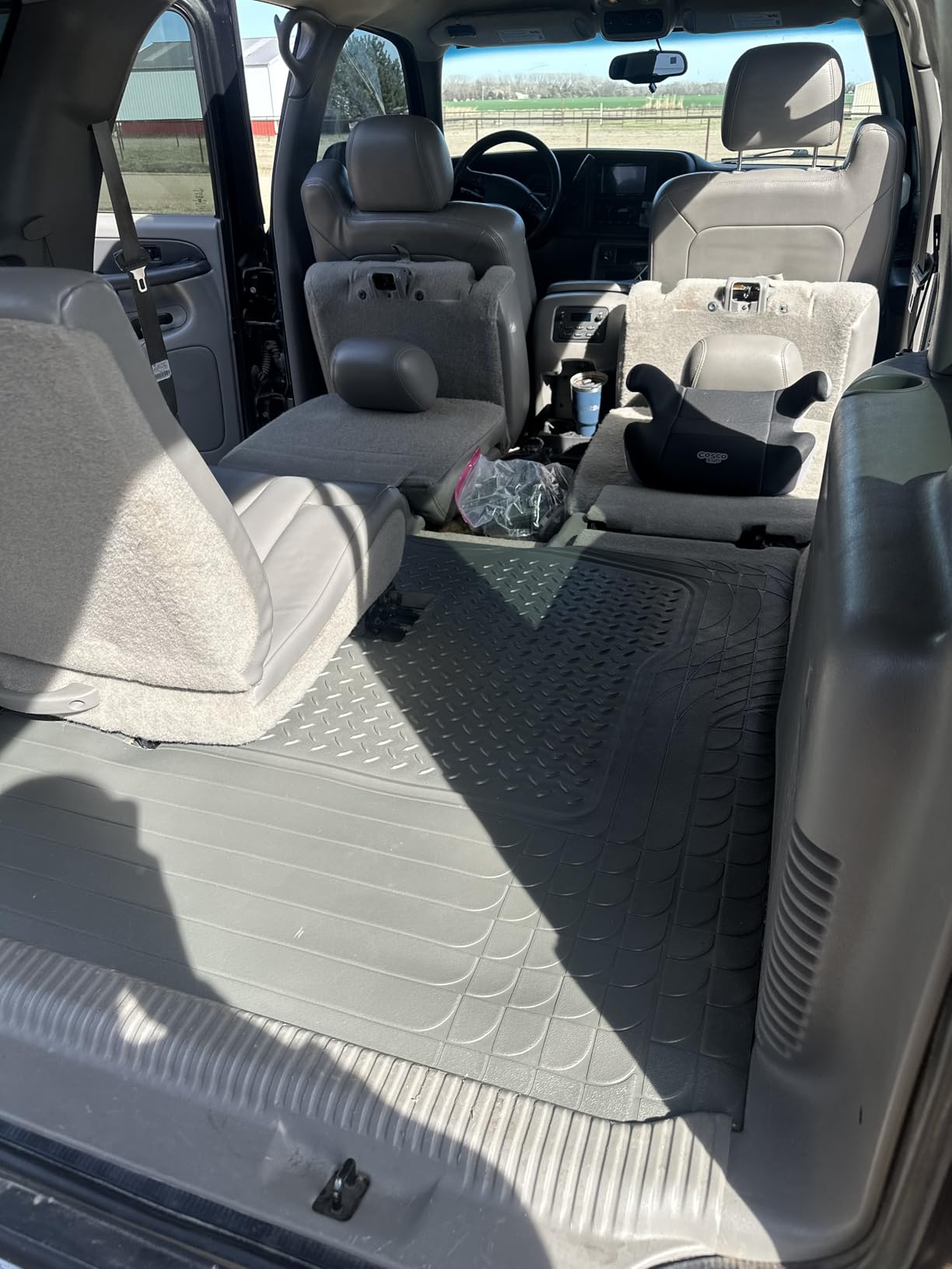 PIC AUTO Heavy Duty Cargo Liner, Trimmable All-Weather Rubber Trunk Mat for Cars, SUVs, Vans & Trucks, Anti-Slip Backing, Durable Protection, Large, Black customer photo 1