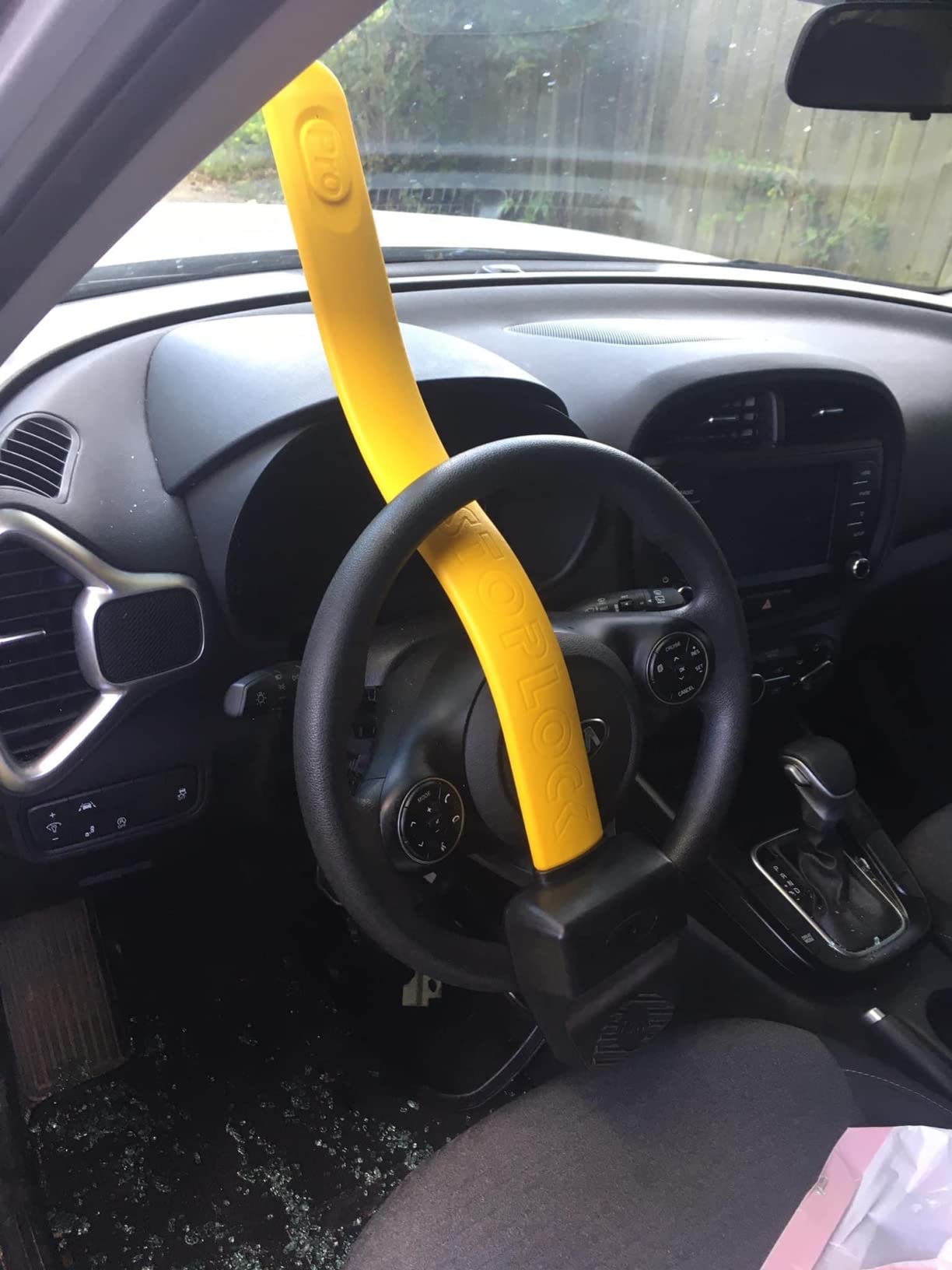 Stoplock Pro Elite Car Steering Wheel Lock HG 150-00 - Safe Secure Heavy Duty Anti-Theft Bar - Universal Fit - Includes 2 Keys and Carry Bag, Black/Yellow, 1 Unit customer photo 2