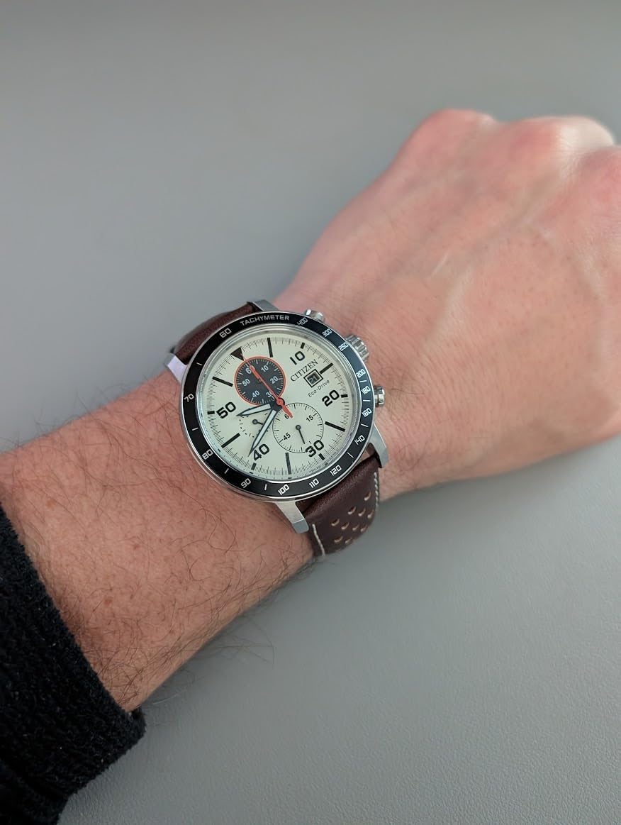Citizen Men's Eco-Drive Weekender Brycen Chronograph Watch in Stainless Steel customer photo 2