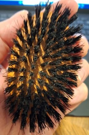 Seven Potions Beard Brush For Men With 100% First Cut Boar Bristles. Made in Pear Wood With Firm Bristles To Tame and Soften Your Facial Hair customer photo 2
