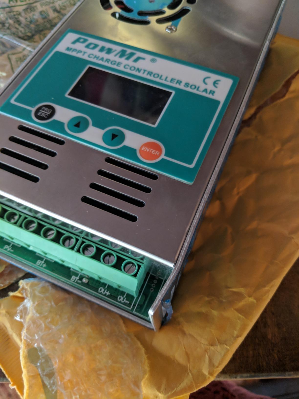 PowMr MPPT Solar Charge Controller 60 amp 48V 36V 24V 12V Auto - Max 160VDC Input, LCD Backlight Solar Charge Controller for Vented Sealed Gel NiCd Lithium Battery【Software Update Version】 customer photo 1