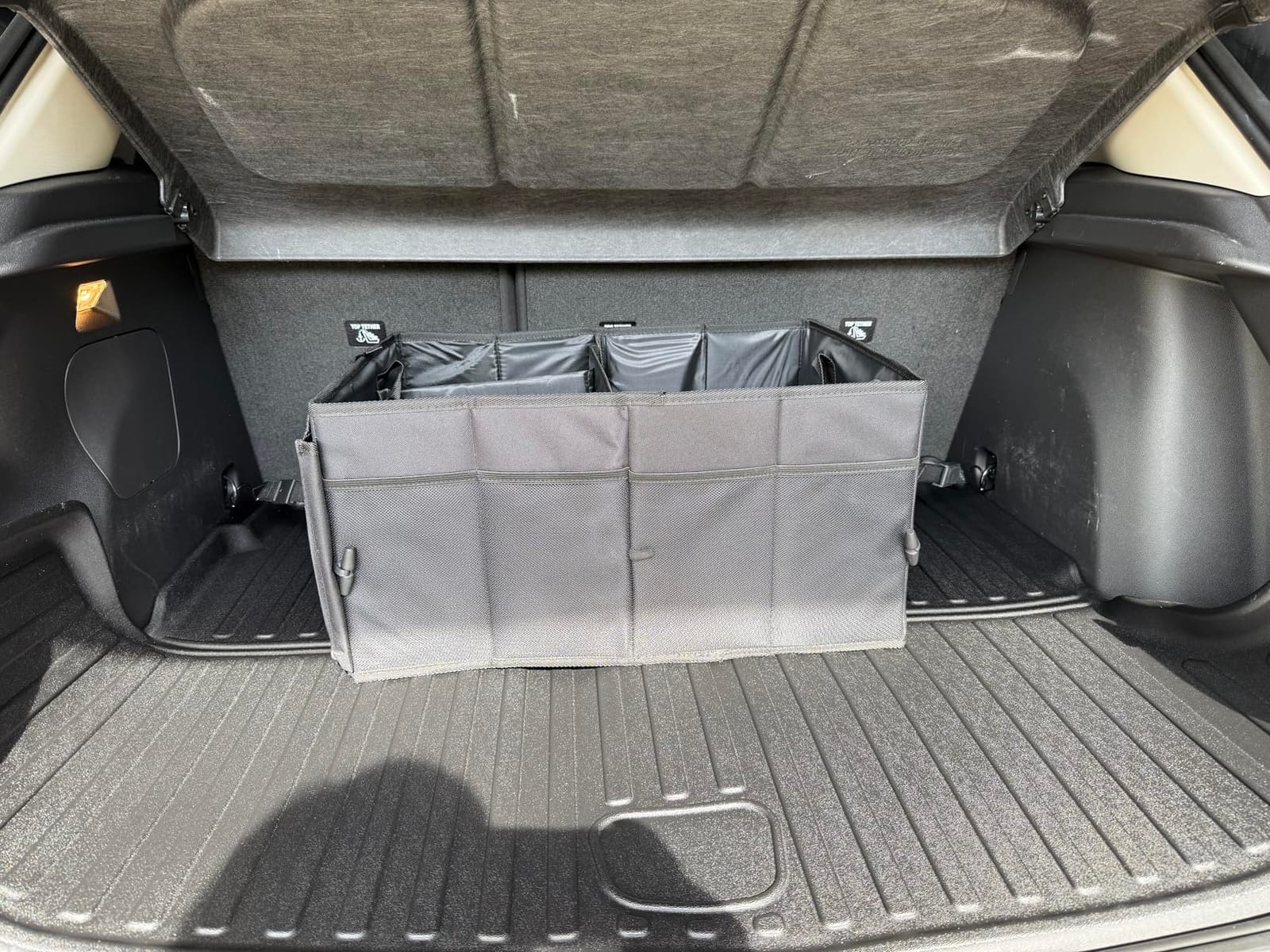 DRIVE - Car Trunk Organizer - Collapsible, Multi-Compartment Automotive SUV Car Organizer for Storage w/Adjustable Straps - Truck & Car Accessories for Women and Men - Black customer photo 1