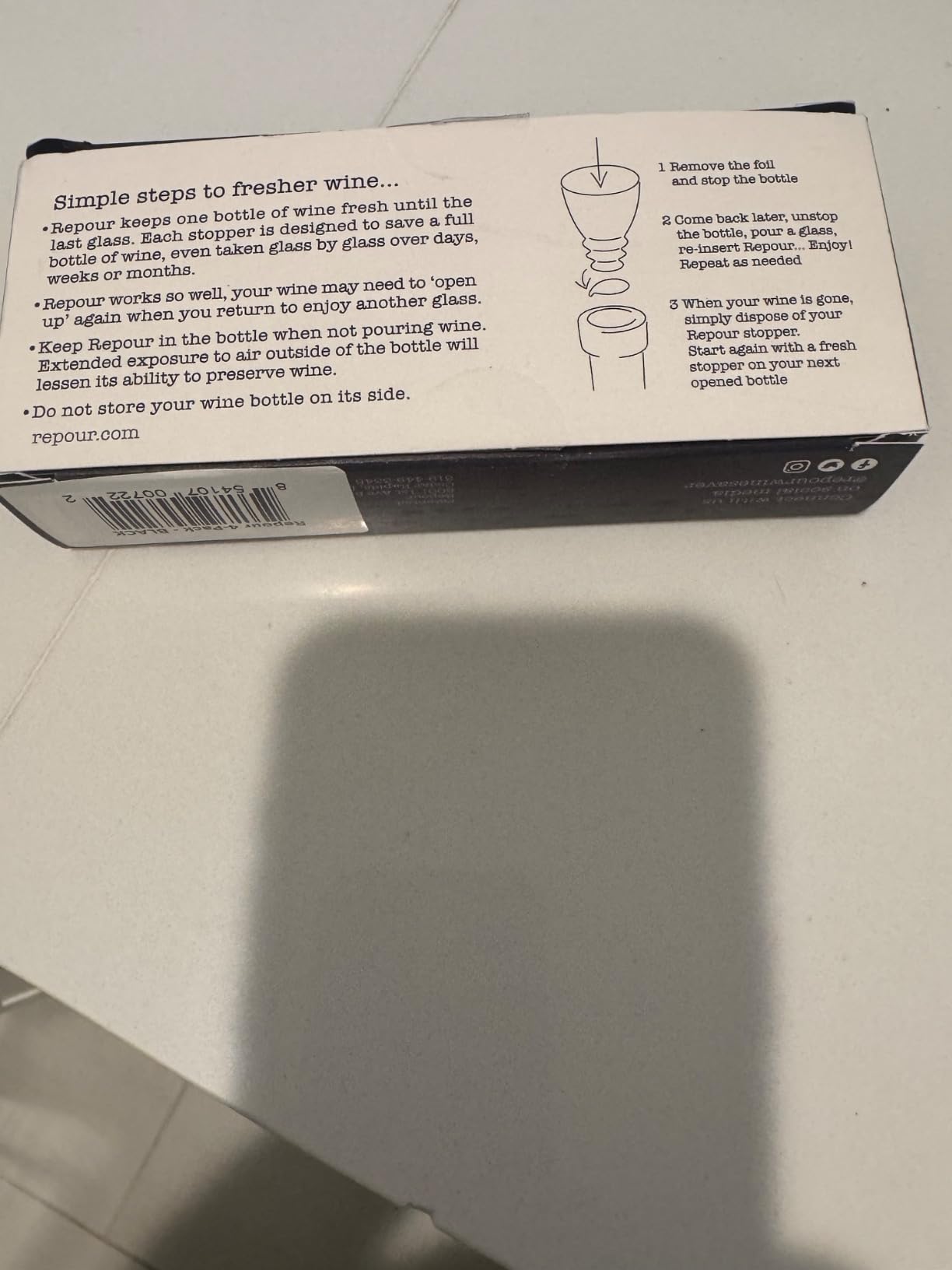 Repour Wine Saver and Stopper - Removes Oxygen, Preserving and Keeping Wine As Fresh As The Day The Bottle Was Opened (10-Pack) customer photo 2