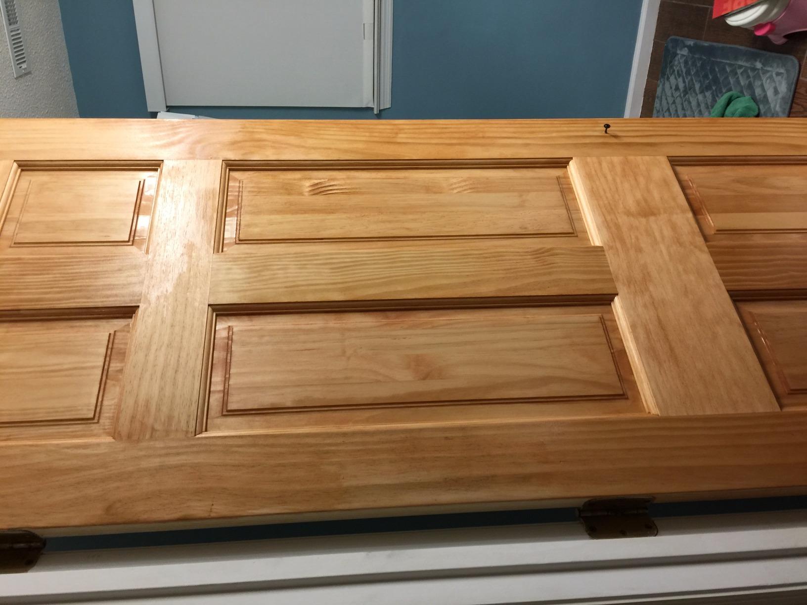 Kimberly Bay 6-Panel Solid Pine Unfinished Interior Door Slab (18x80) customer photo 1