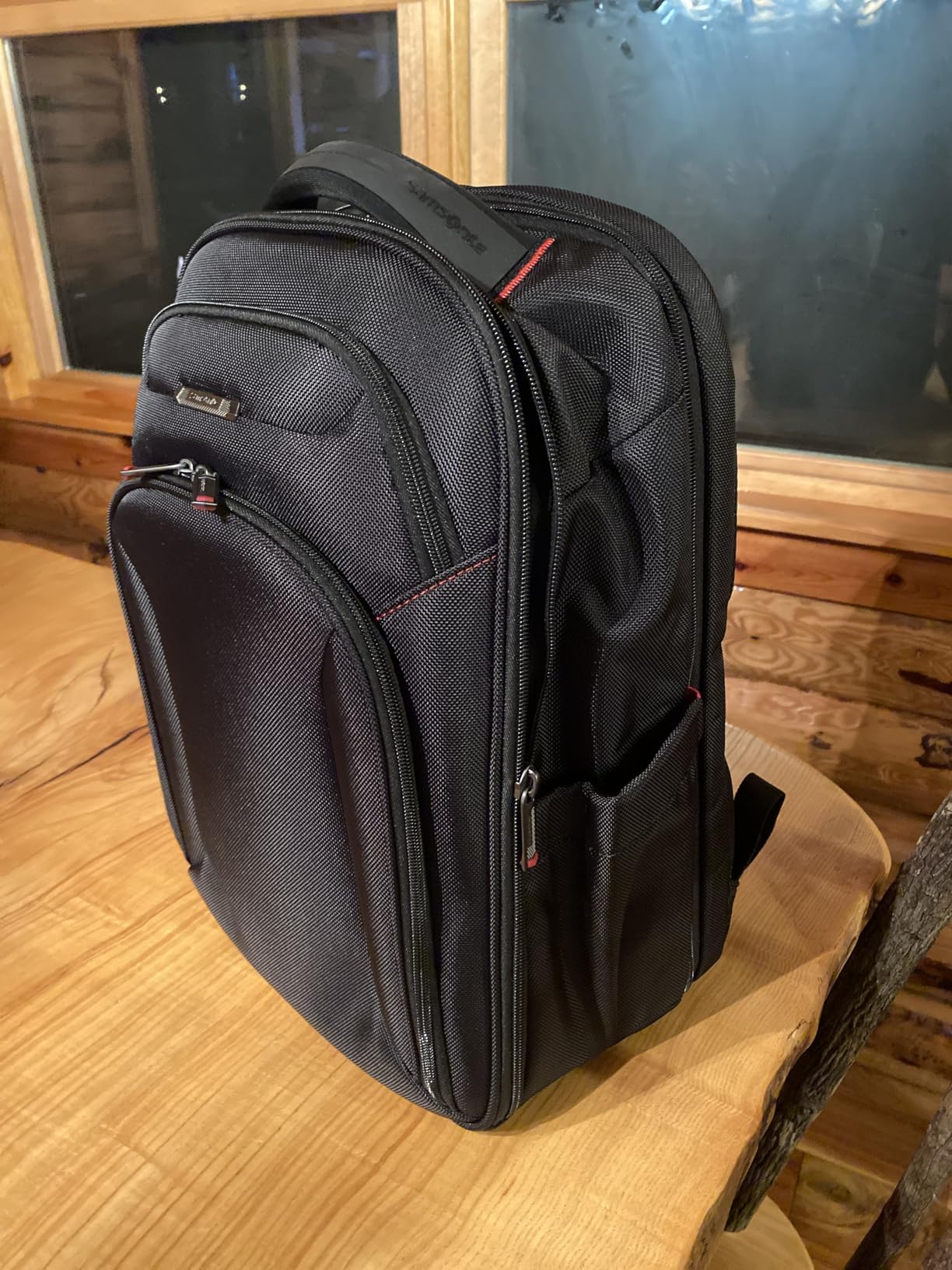 Samsonite Xenon 3.0 Slim Laptop Backpack, 1680D Ballistic Polyester, Fits 15.6” Laptop, TSA Compatible, Air Mesh Back Padding, Tablet Pocket, Smart Sleeve, Quick Stash Pocket, Durable & Lightweight customer photo 2