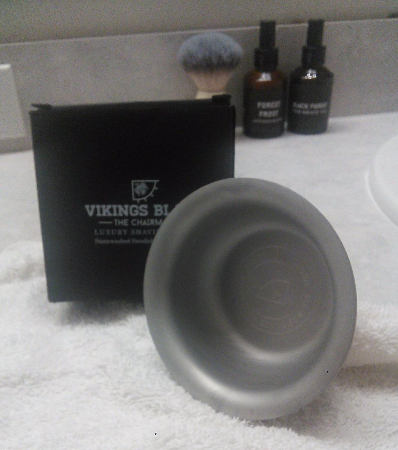 Vikings Blade Luxury Shaving Soap Bowl, Sandblasted Steel for Fast, Thick Lather, Unbreakable, Tactile Texture, Great for Standard Sized Pucks & Soaps (The Chairman, 3” Diameter) customer photo 2