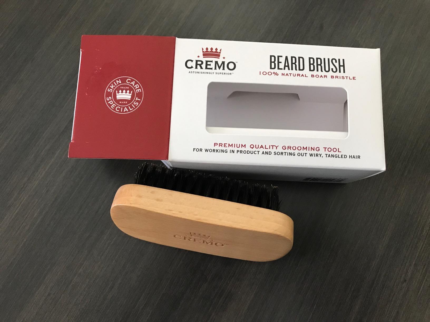 Cremo Beard Brush for Men, 100% Boar Bristles & Wood Handle customer photo 2