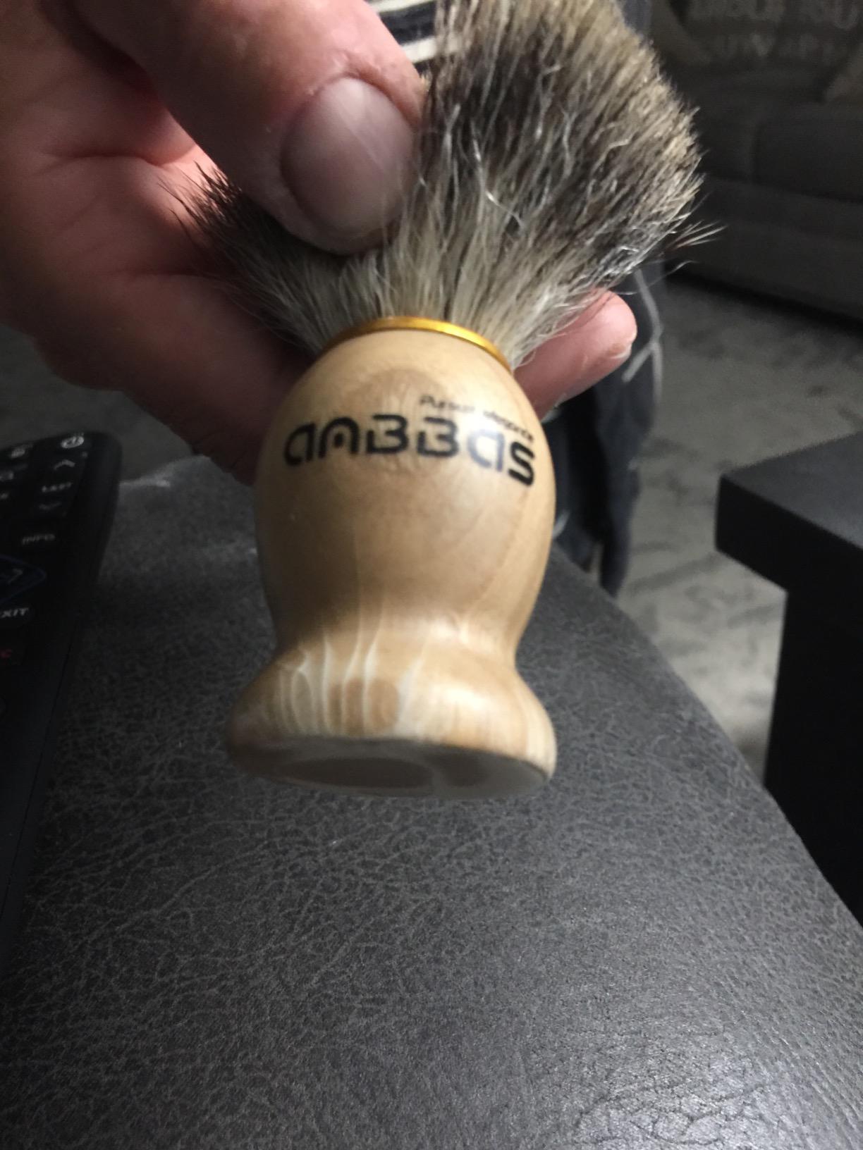 Anbbas Badger Hair Shaving Brush Lather for Men Traditional Close Shave customer photo 2