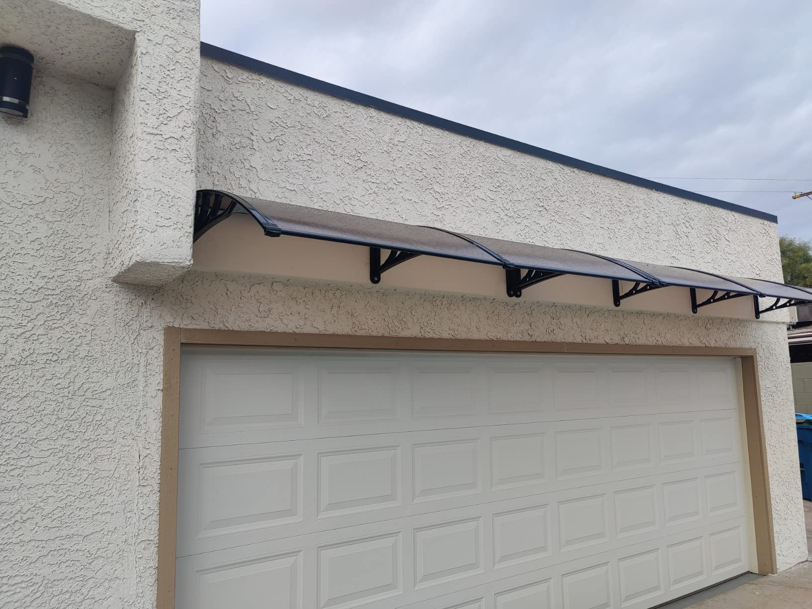 VIVOHOME Polycarbonate Window Door Awning Brown 38 Inch x 78 Inch customer photo 2