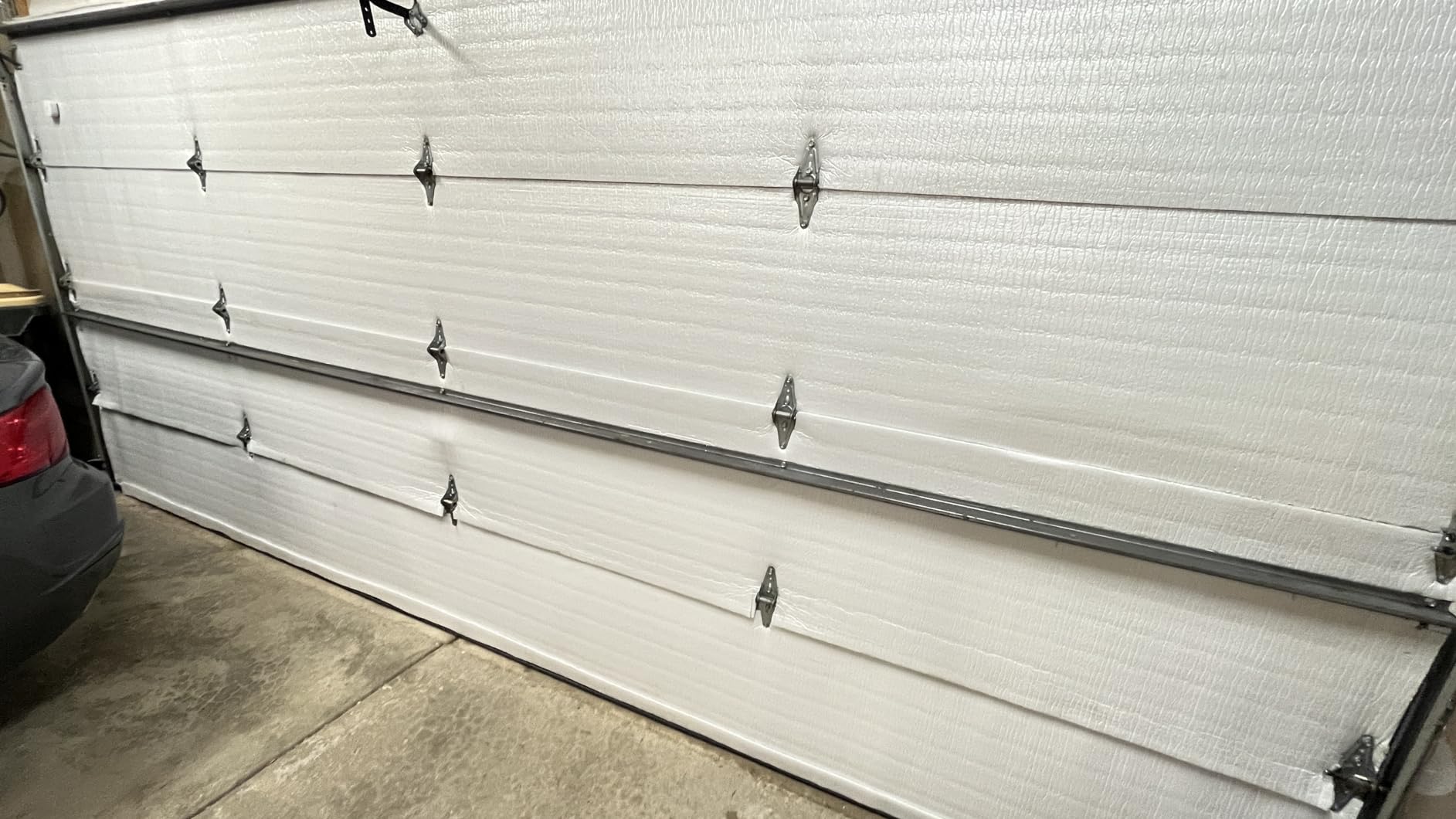 NASA TECH White Reflective Foam Core 2 Car Garage Door Insulation Kit 18FT (WIDE) x 8FT (HIGH) R Value 8.0 Made in USA New and Improved Heavy Duty Double Sided Tape (ALSO FITS 18X7) customer photo 2