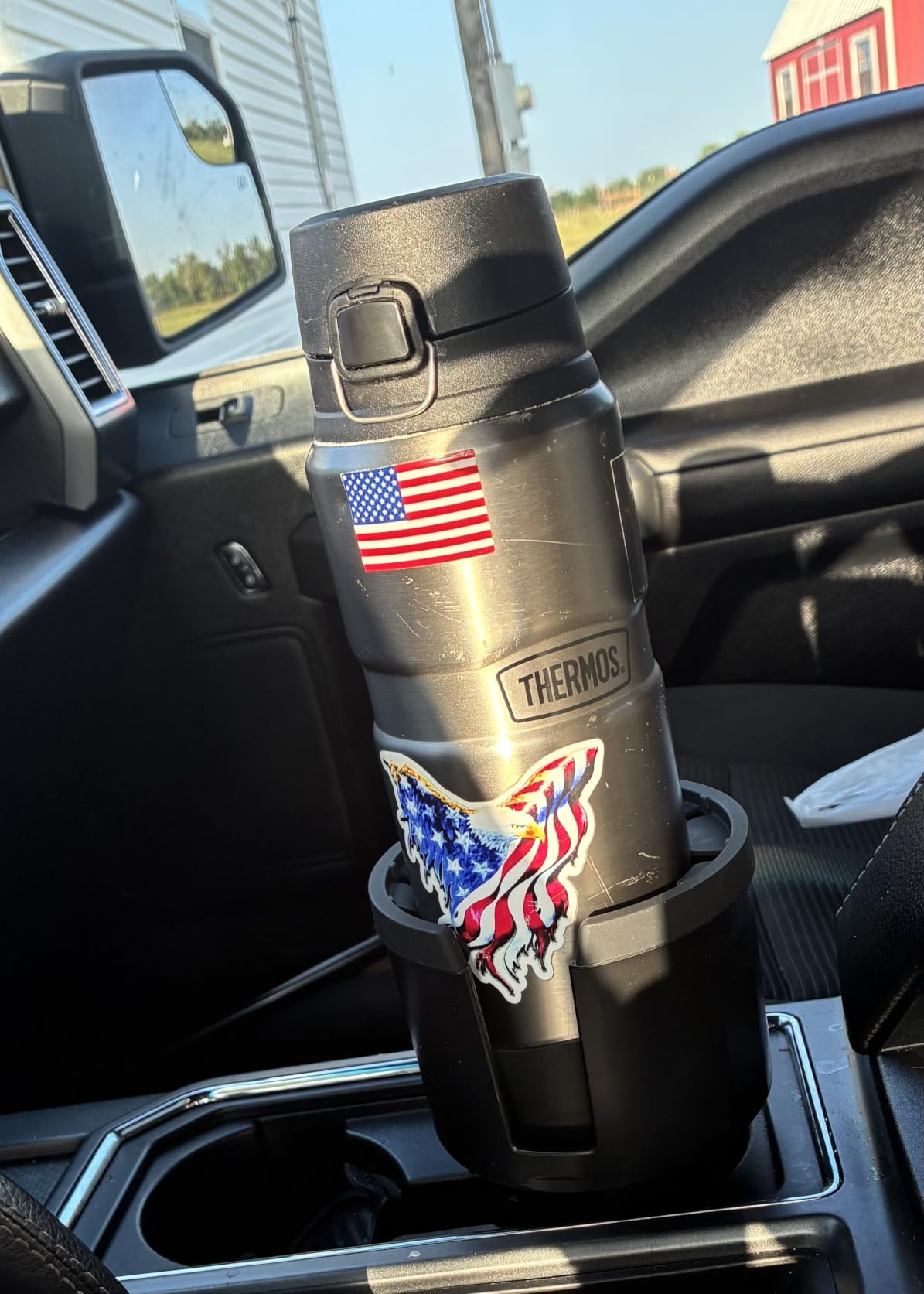 Swigzy Car Cup Holder Expander, Water Bottle Adapter Extender Insert, Black customer photo 1