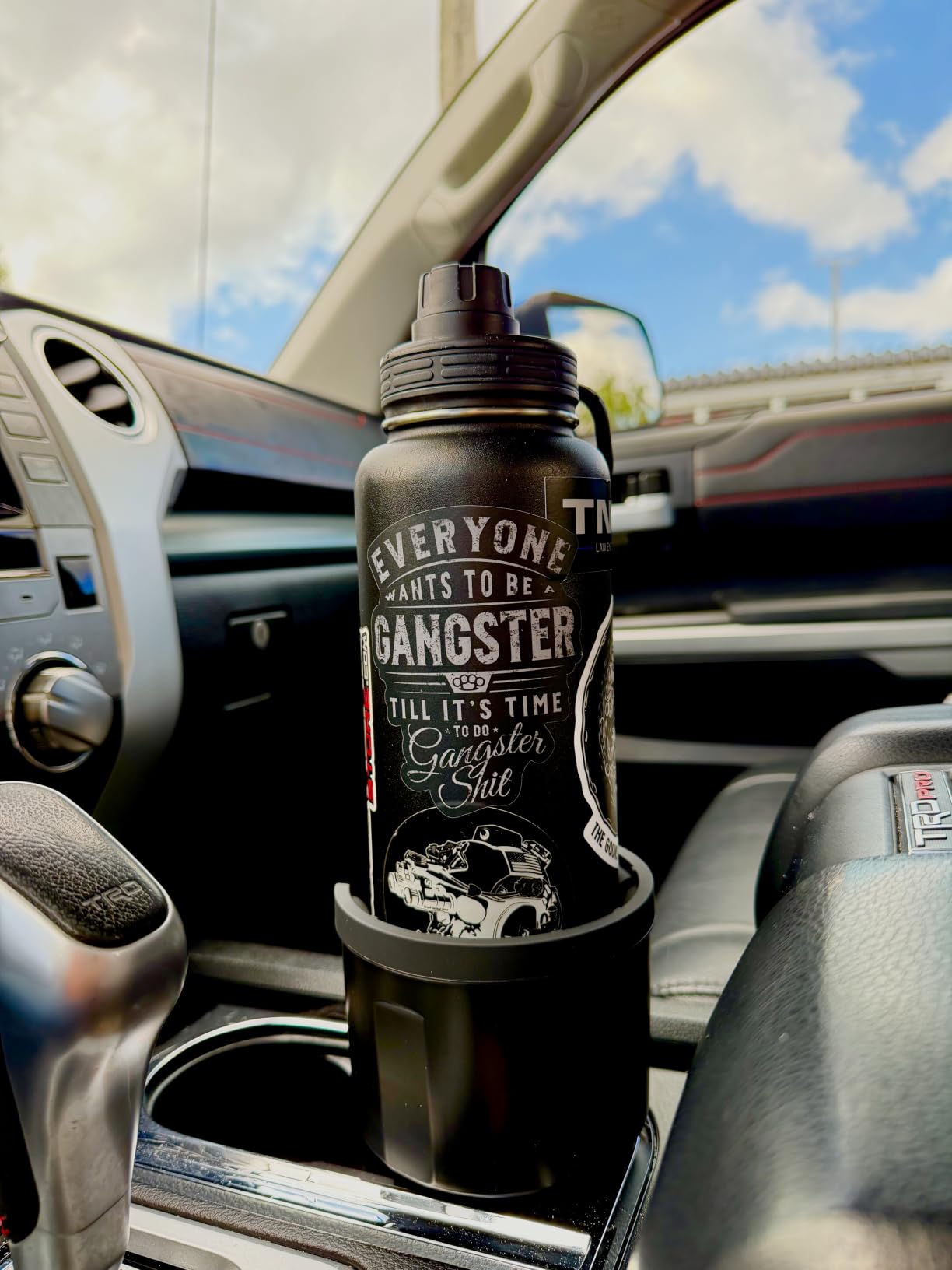 Swigzy Car Cup Holder Expander, Water Bottle Adapter Extender Insert, Black customer photo 2