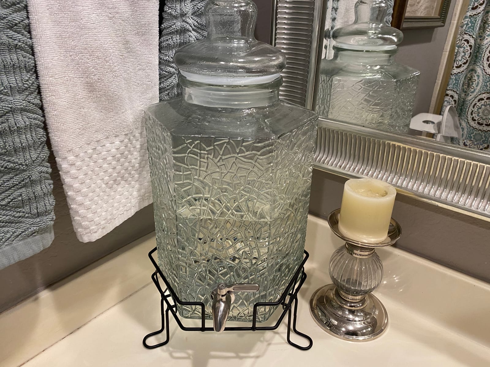 Redfern 2.5 Gallon Glass Beverage Dispenser Stainless Spigot and Stand customer photo 1