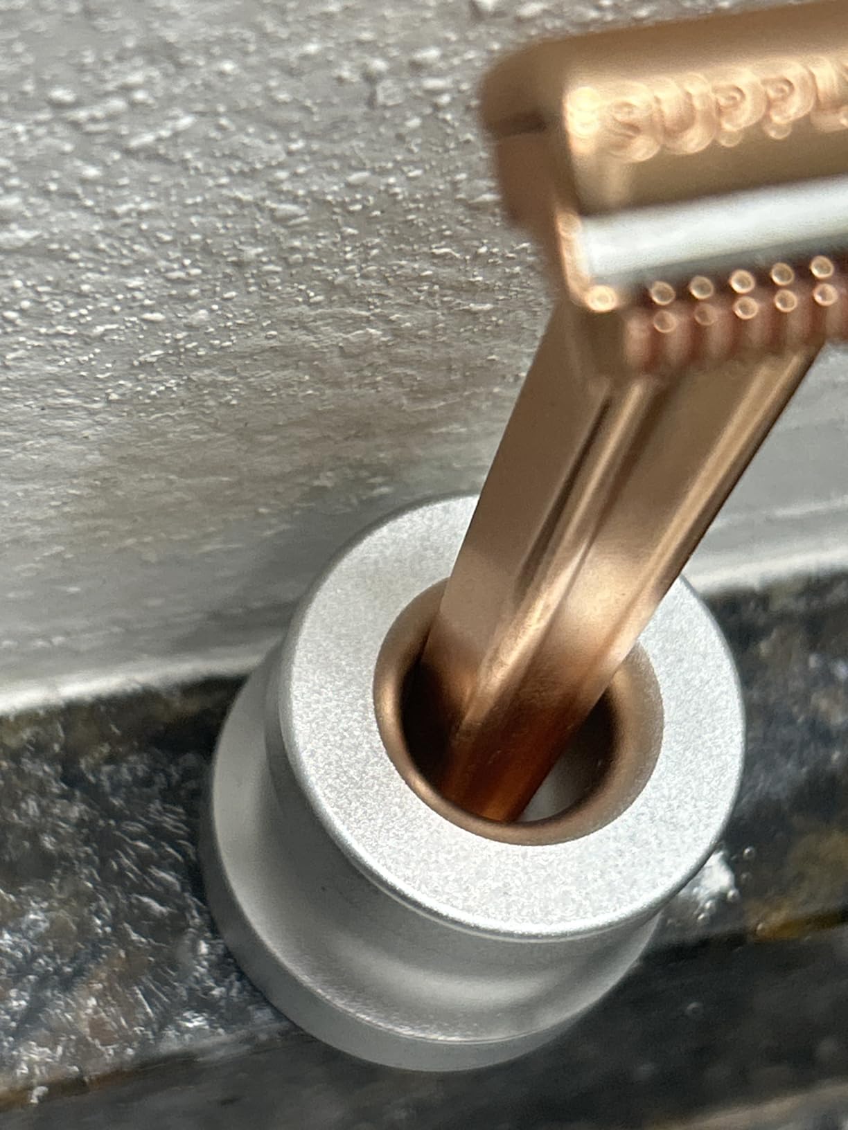 Men's Shaving Razor Stand Holder Aluminum Alloy Safety Razor Base Stand Good Thanksgiving/Christmas Gift customer photo 1