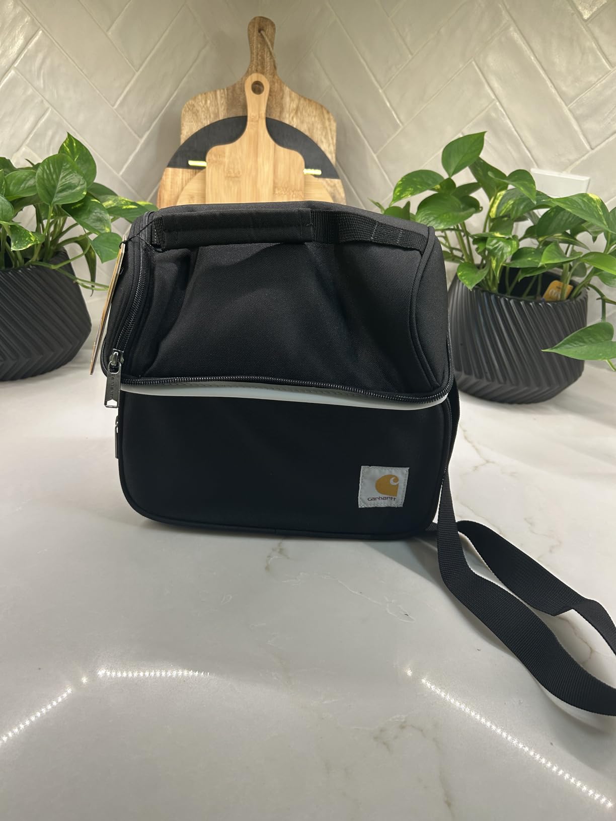 Carhartt Camping Cooler, Worksite Lunch Box, Soft Shell Lunch Bag for Construction Sites, Work and Everyday Use, Black customer photo 2