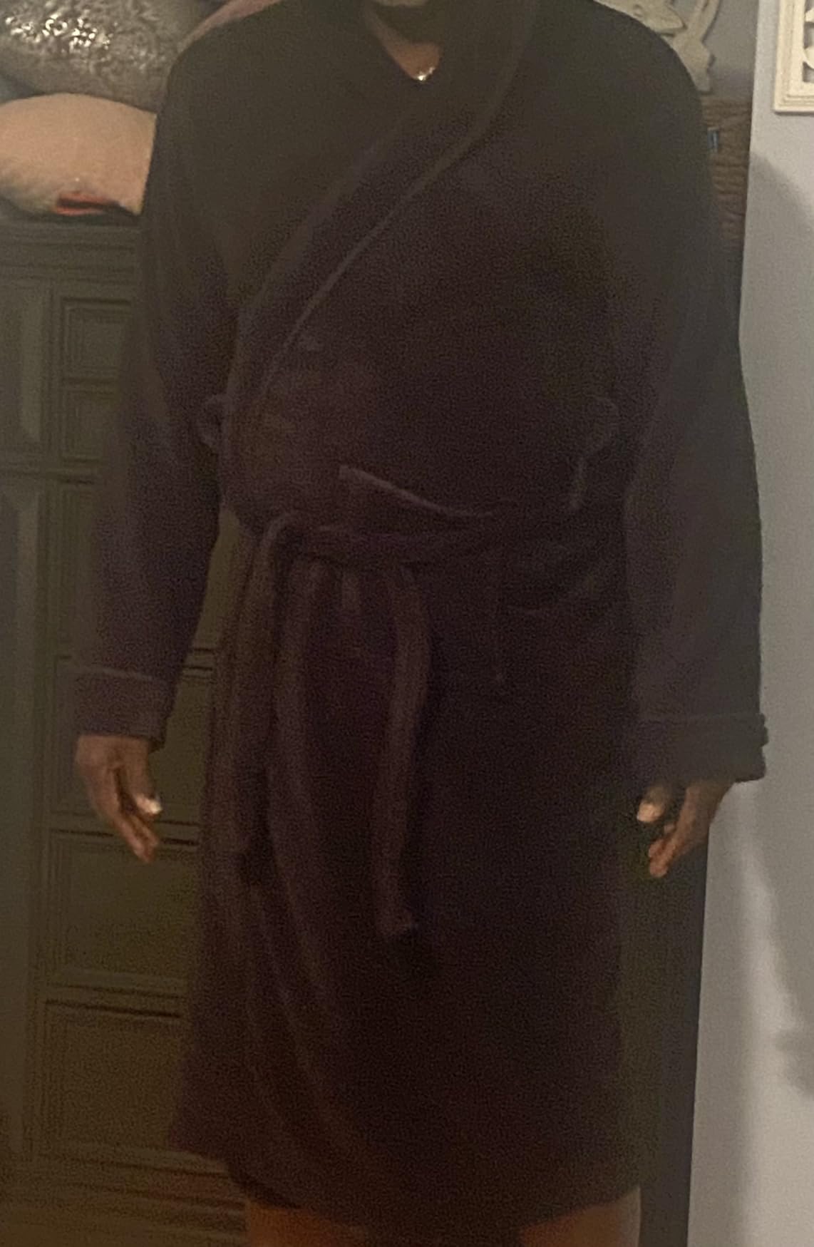 Luxury Ultra Soft Mens Robe with Hood Plush Fleece Long Bathrobe customer photo 1