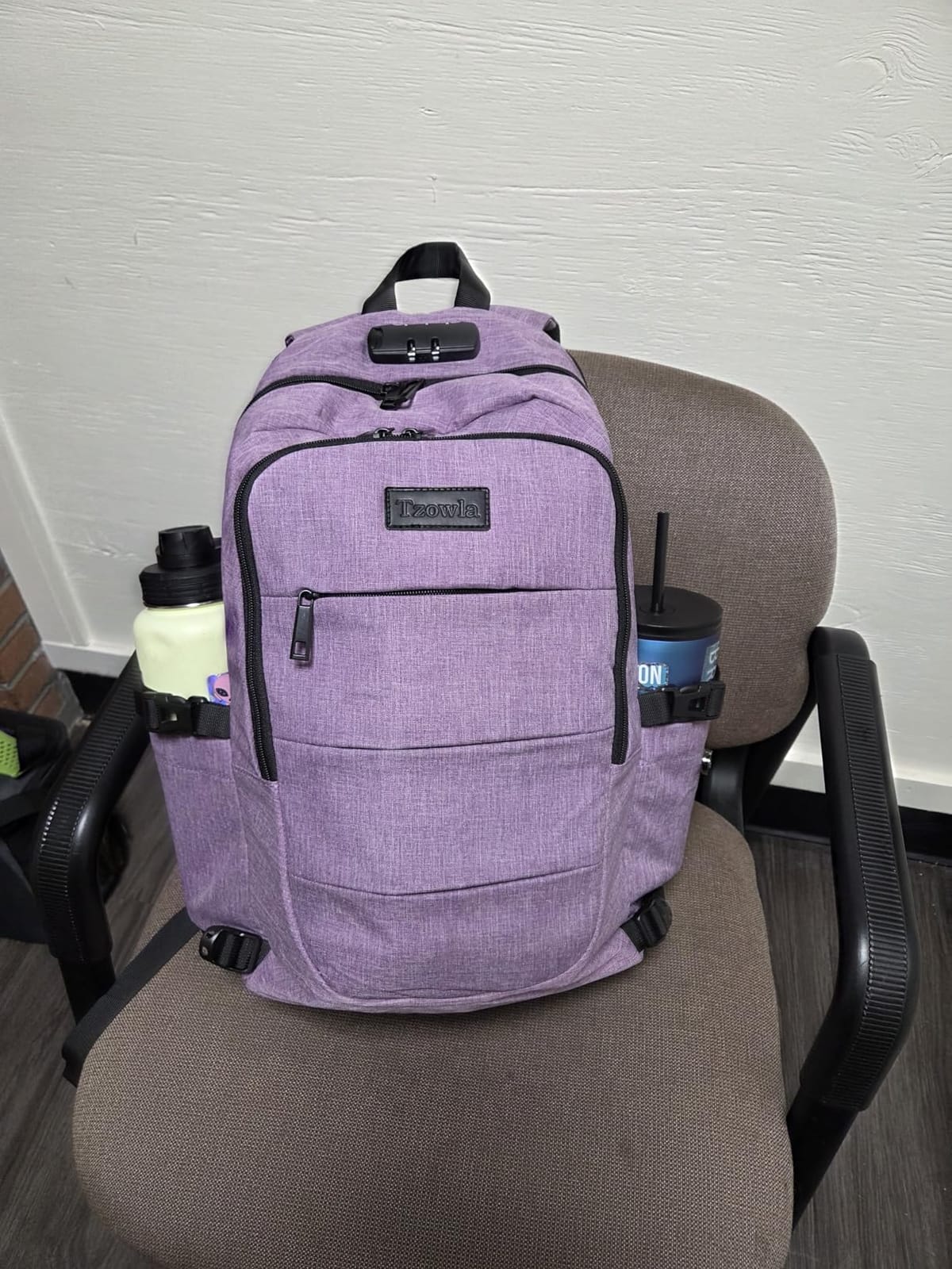 Tzowla Travel Laptop Backpack Water Resistant Anti-Theft Bag with Lock customer photo 2