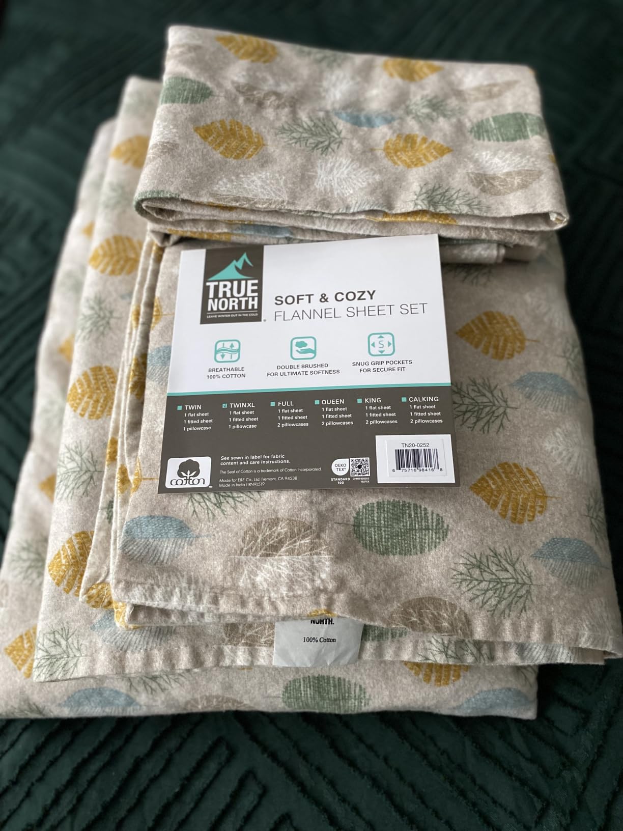Sleep Philosophy Cozy Flannel Sheets 100% Cotton, Queen Sheet Set, 4 Piece customer photo 1