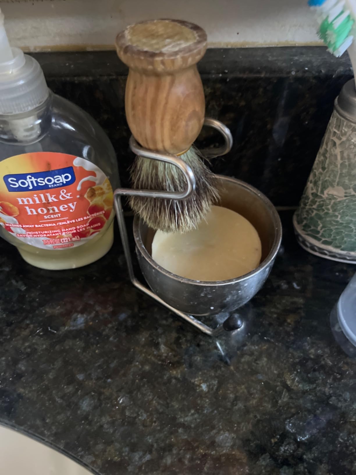 Anbbas 4IN1 Badger Hair Shaving Brush Set Lather for Men Smooth Wet Shave customer photo 1