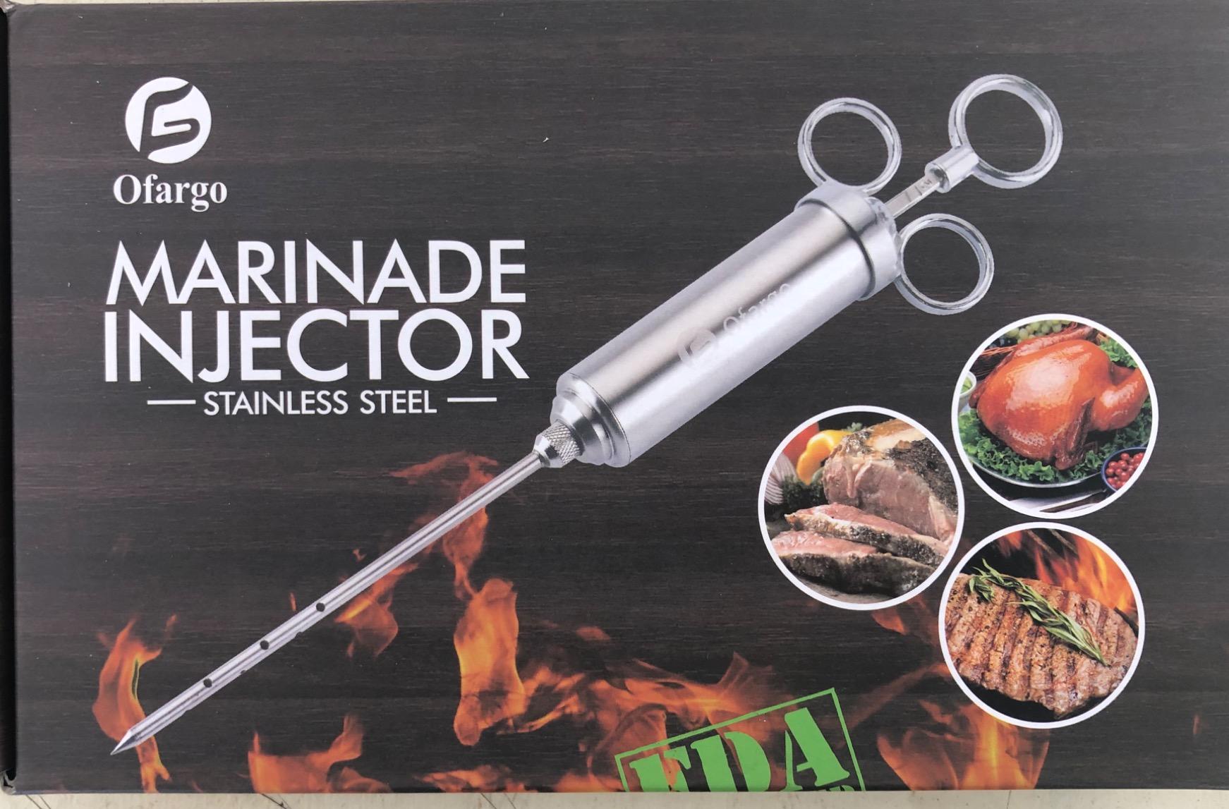 Ofargo Meat Injector - 3 Needle Marinade Injector for Meats, Turkey, Brisket; 2-oz Capacity customer photo 1