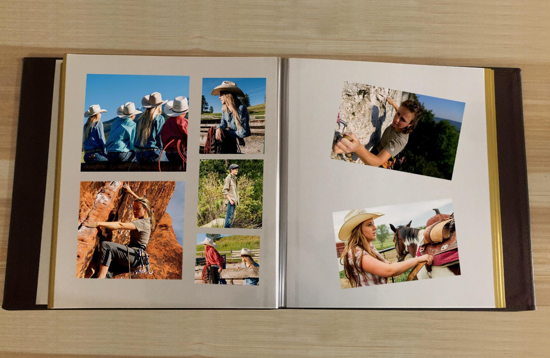 Zoview Self-Adhesive Photo Album, Dust-free, glue free and waterproof Scrapbook Album, Family album, Leather Cover, Hand Made DIY Albums Holds 3x5, 4x6, 5x7, 6x8,8x10 photos customer photo 2