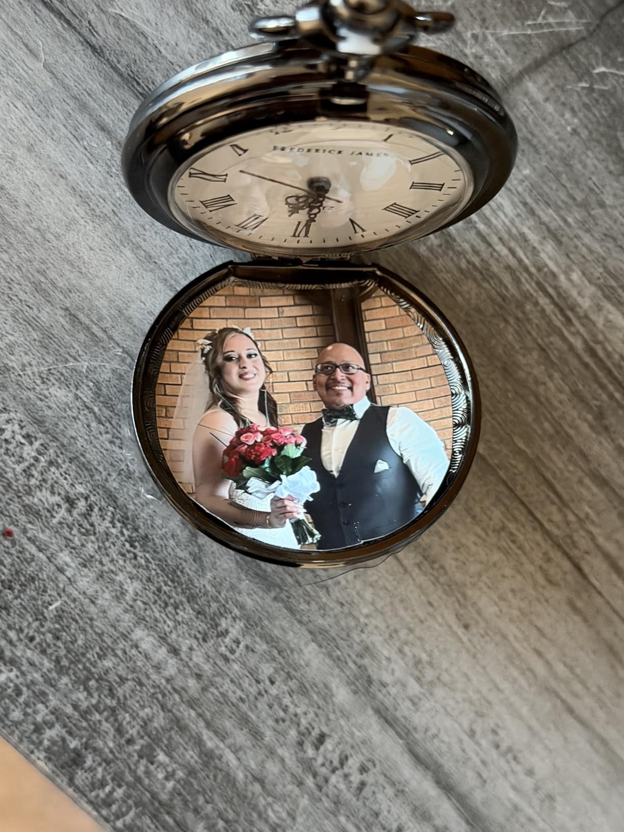 FJ FREDERICK JAMES Anniversary Gift's for Men - Engraved ‘to My Husband’ Pocket Watch | Anniversary Gift's for Him I Love You Gift for Husband for Birthday I Valentines customer photo 2
