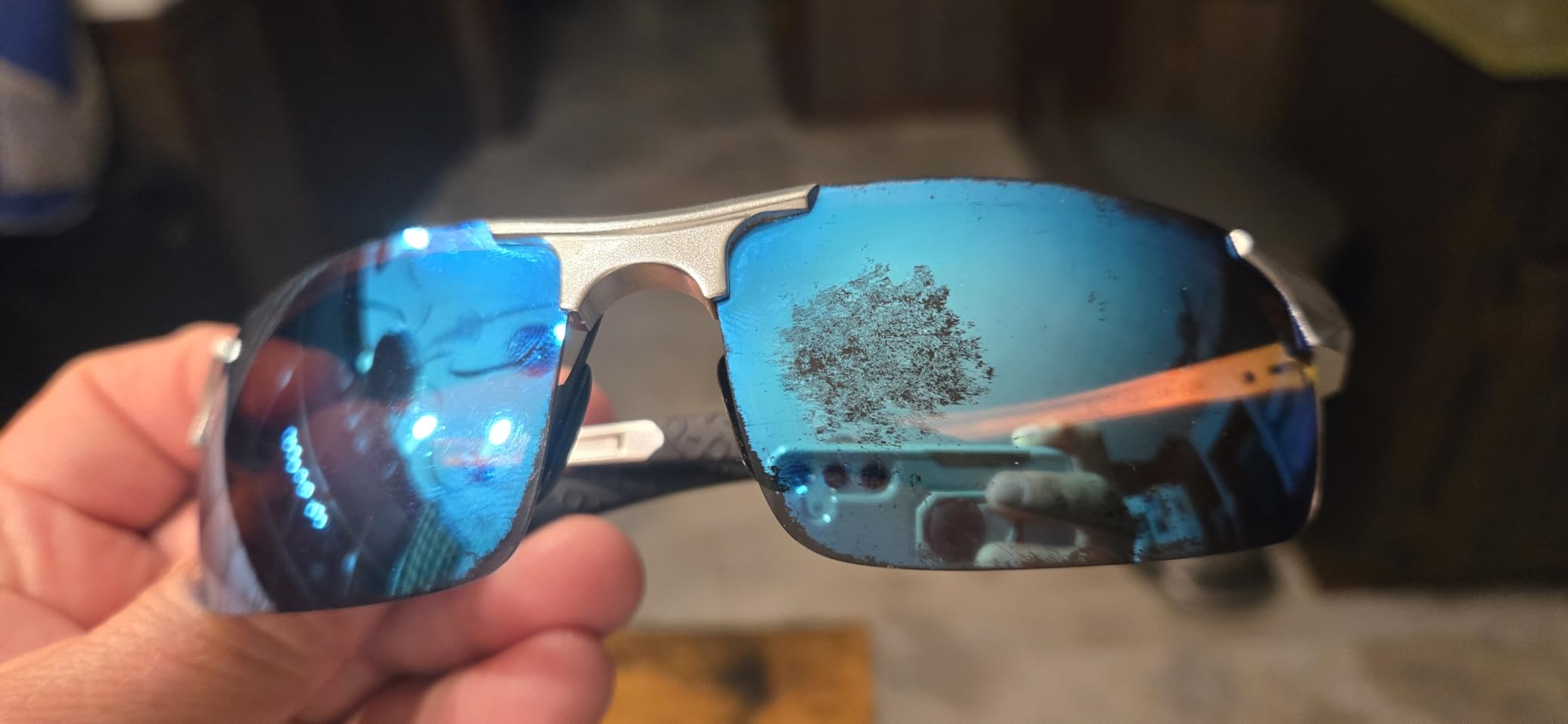 ROCKNIGHT Driving Polarized Sunglasses for Men Golf Outdoor Use Al-Mg Frame customer photo 1