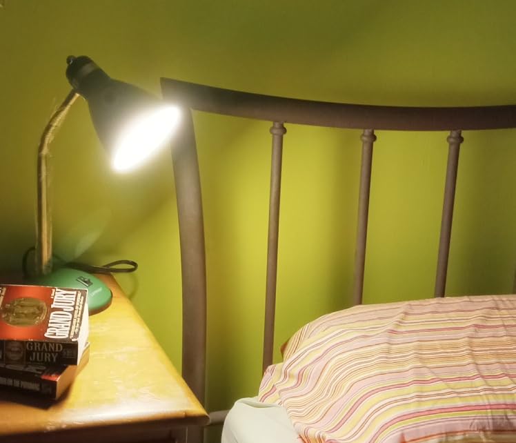 LEPOWER Metal Desk Lamp, Adjustable GooseNeck Reading Light for Bedroom customer photo 2