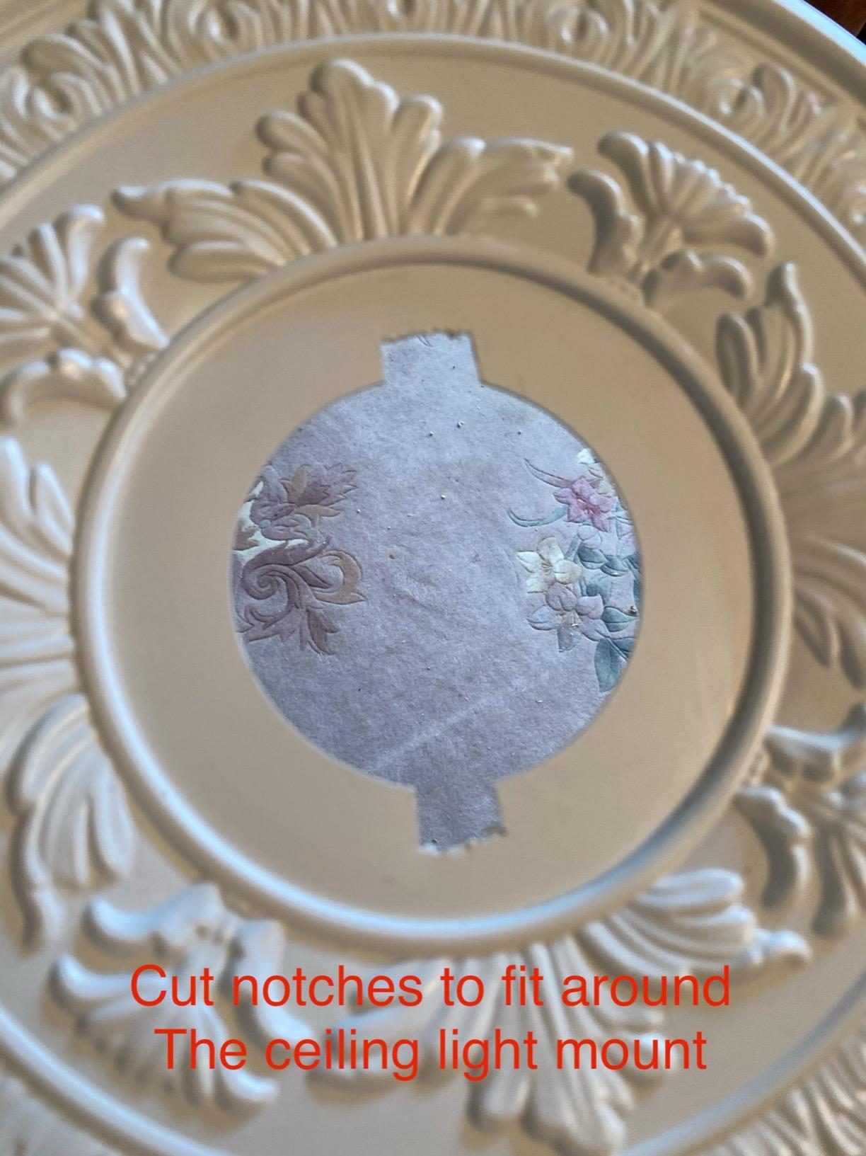 Ekena Millwork CMP10BA Baltimore Thermoformed PVC Ceiling Medallion (Fits Canopies up to 4 1/4