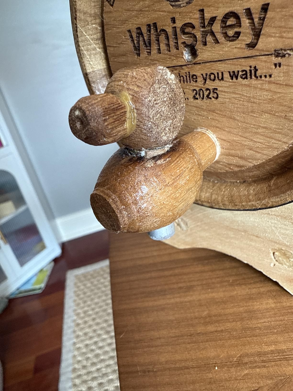 Personalized Custom Engraved American Premium Oak Aging Barrel for Whiskey, Beer, Wine, Bourbon, Tequila, Rum, Hot Sauce and More (1 Liter) customer photo 1