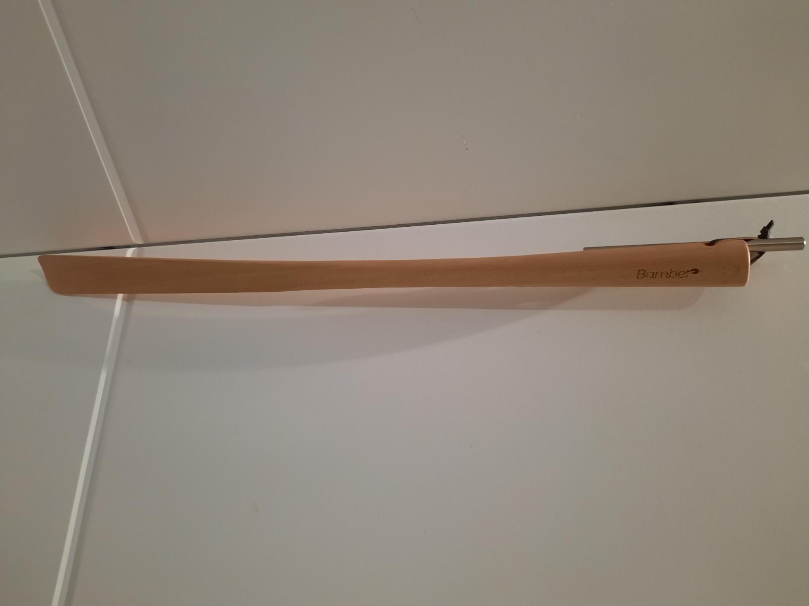 Bamber Wooden Shoe Horn Wood Shoehorn with Handle for Seniors Women Men Kids, 27'' Long, Beech Wood customer photo 1