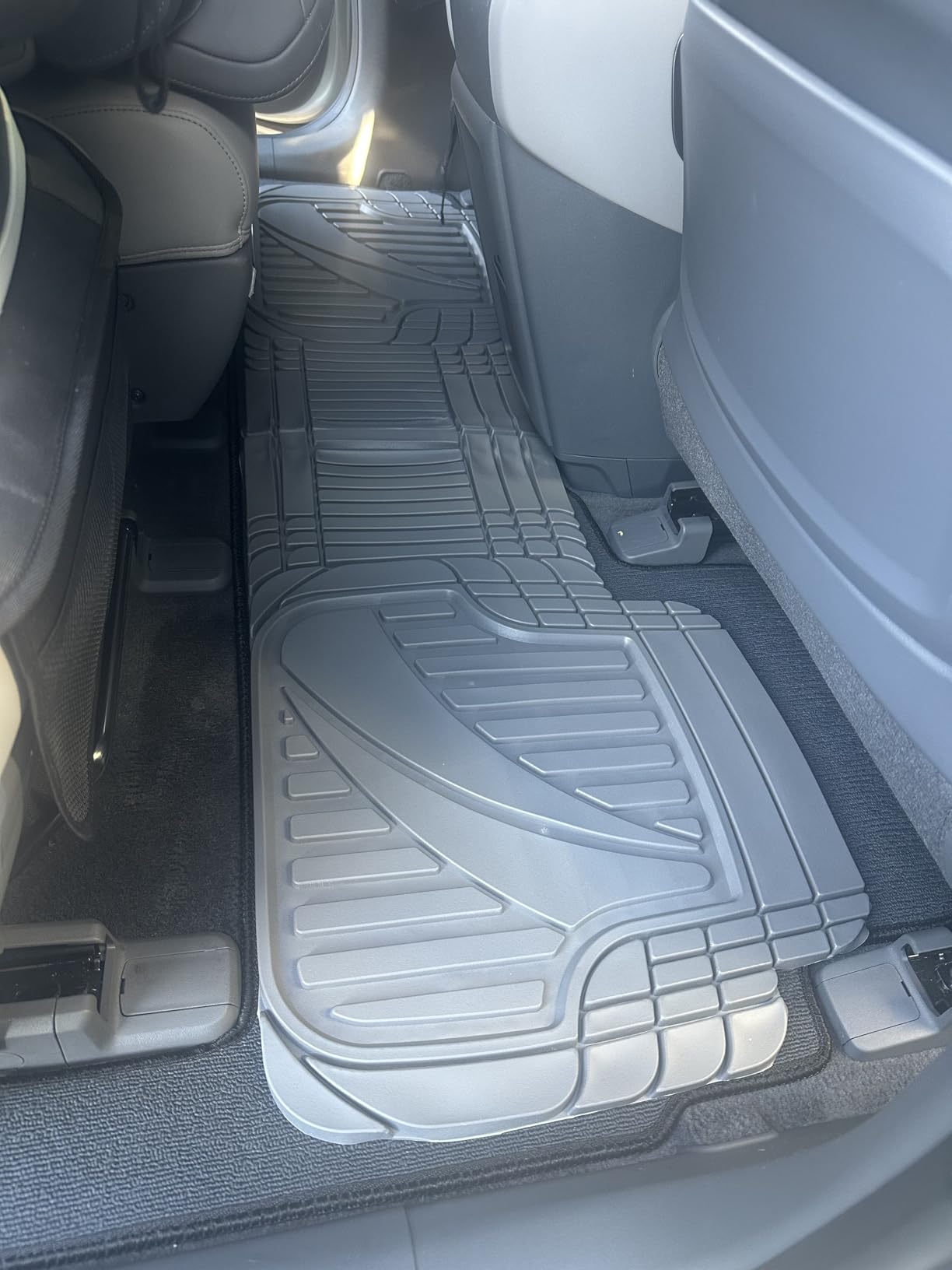 Motor Trend FlexTough™ Advanced Black Rubber Car Floor Mats – Heavy Duty Trim to Fit All Weather Floor Mats for Cars Truck SUV - Automotive Car Interior Floor Liner Protection - Universal Fit customer photo 1
