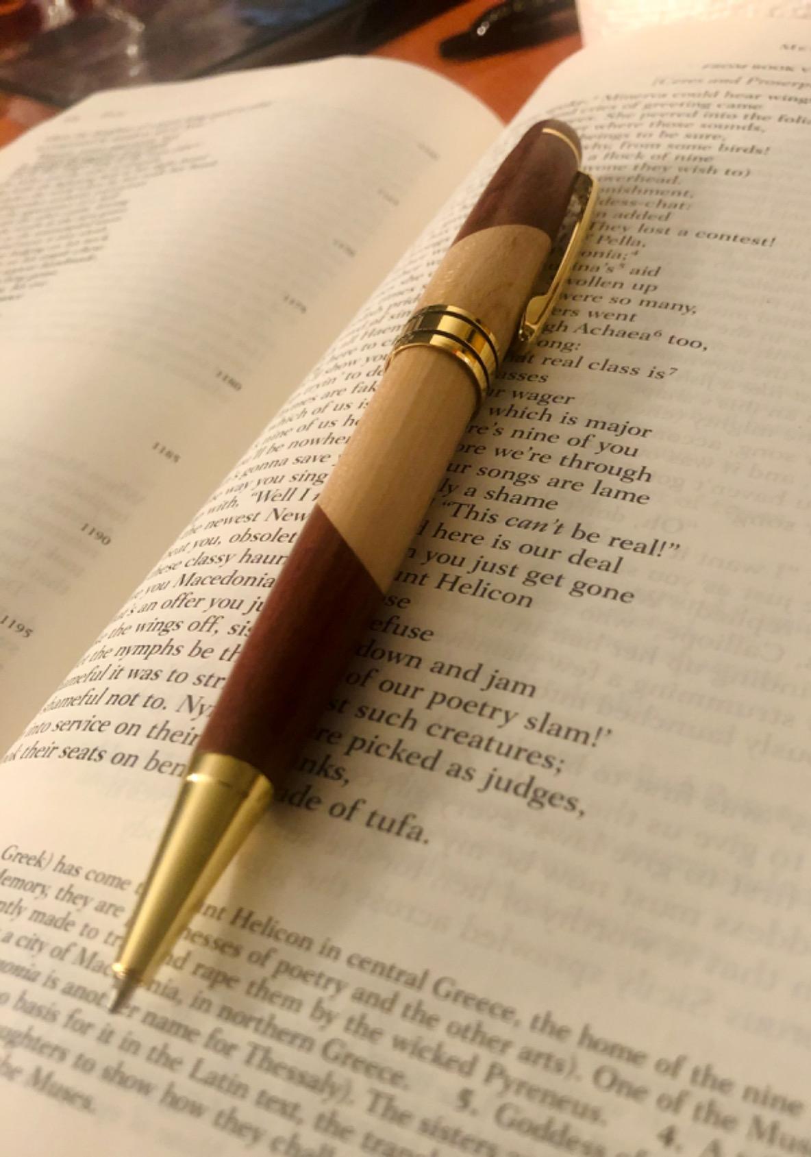Luxury Wood Ballpoint Pen Set & Fancy Pen Box for Men Gift Desk Nice Pens customer photo 2