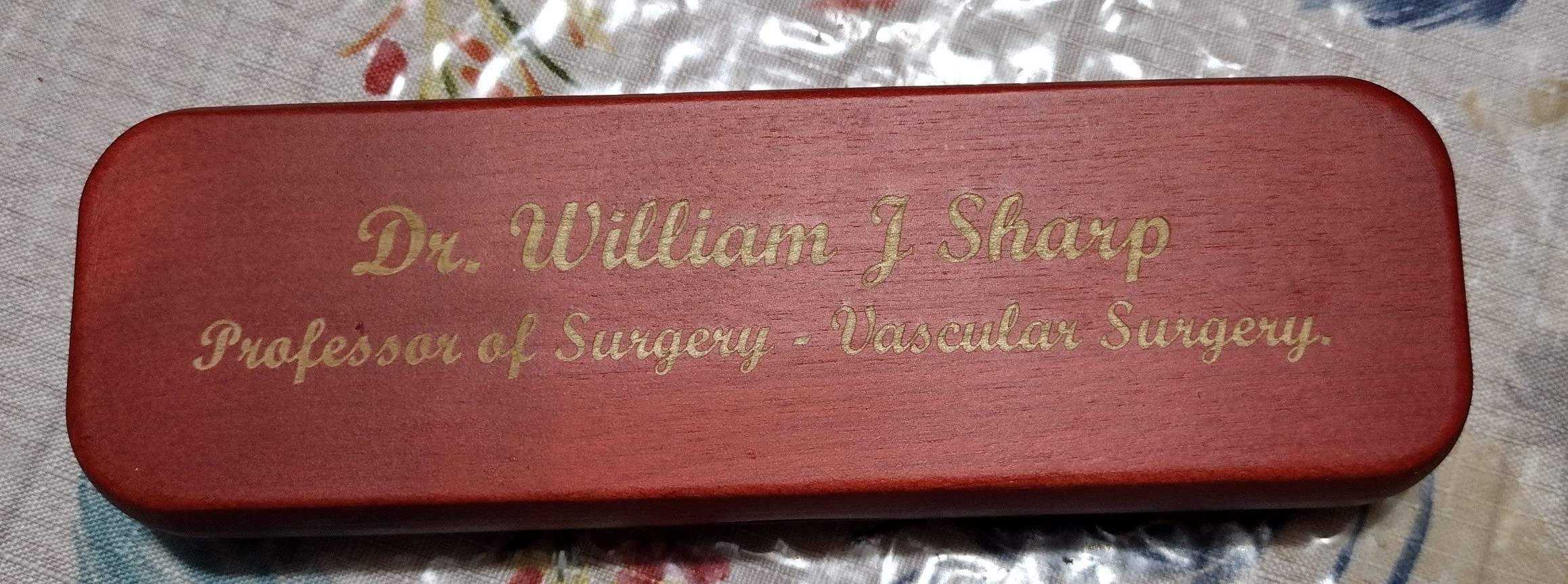 Executive Gift Shoppe | Personalized Cherrywood Double Ballpoint Pen Set with Laser Engraving customer photo 2
