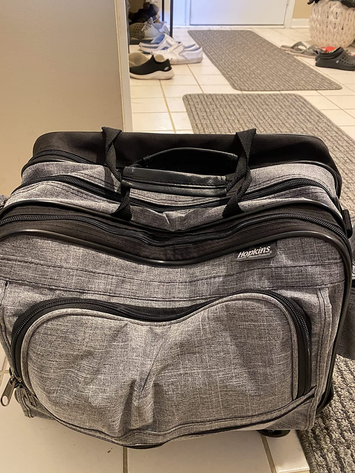 Hopkins Medical Products Rolling Med Bag with EZ-View: Waterproof, Ultimate Mobility for Healthcare Pros, 39.5