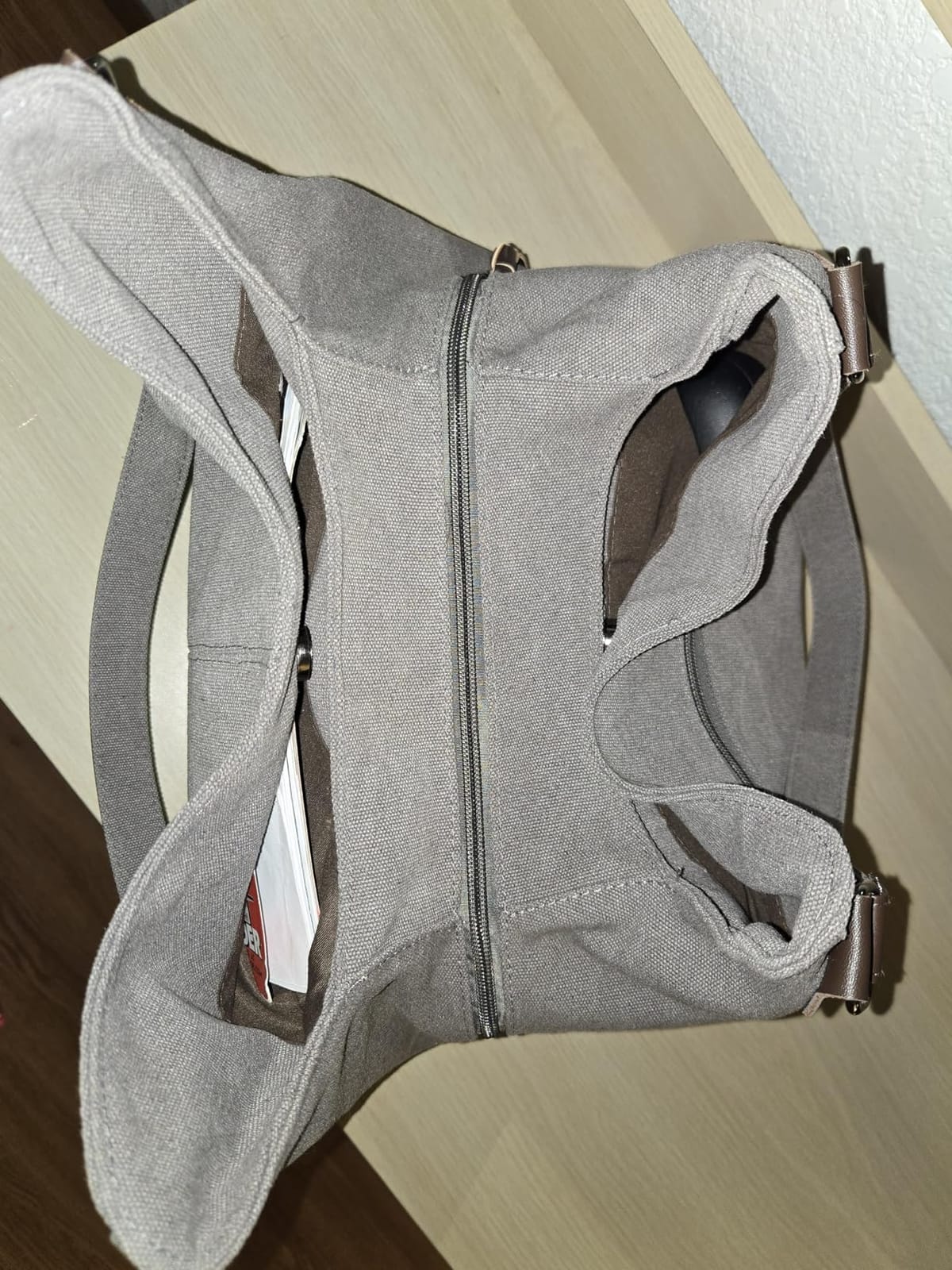 Canvas Multi-pocket Hobo Bags for Women customer photo 2