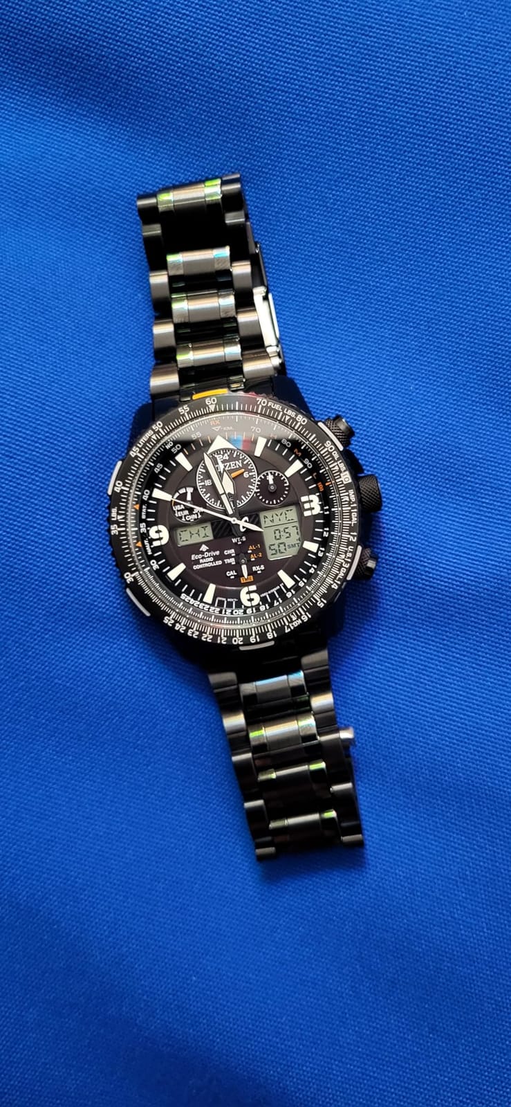 Citizen Men's Promaster Air Skyhawk Eco-Drive Pilot Watch, Atomic Timkeeping customer photo 2